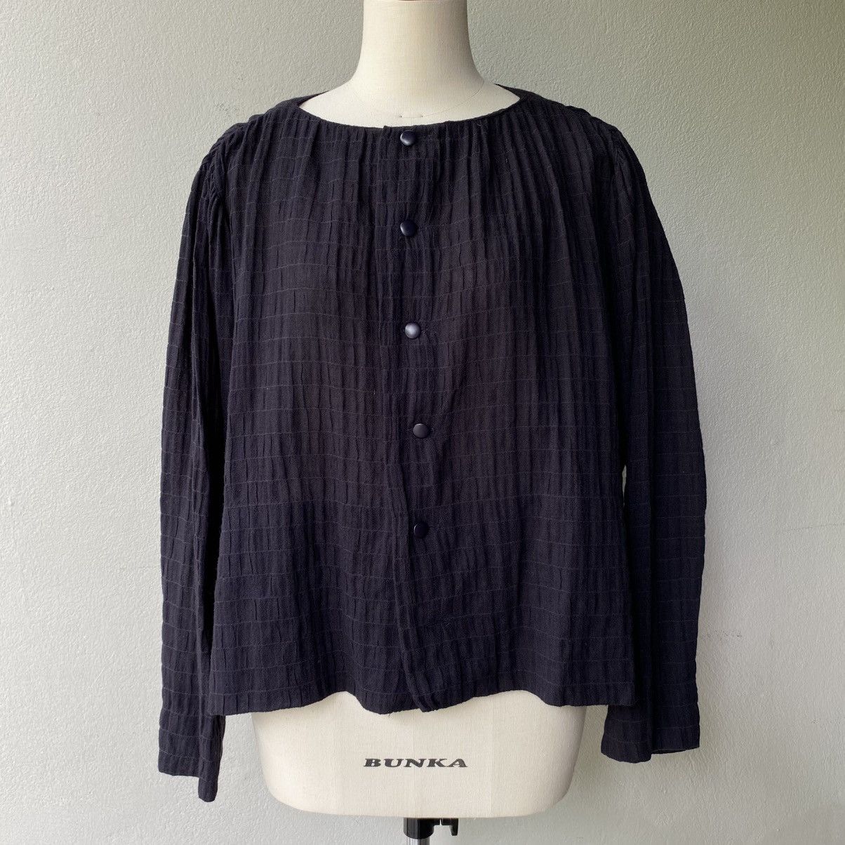 Dior Christian Dior Purple Ruched Button-Up Blouse Size M / US 6-8 / IT 42-44 - 13 Thumbnail