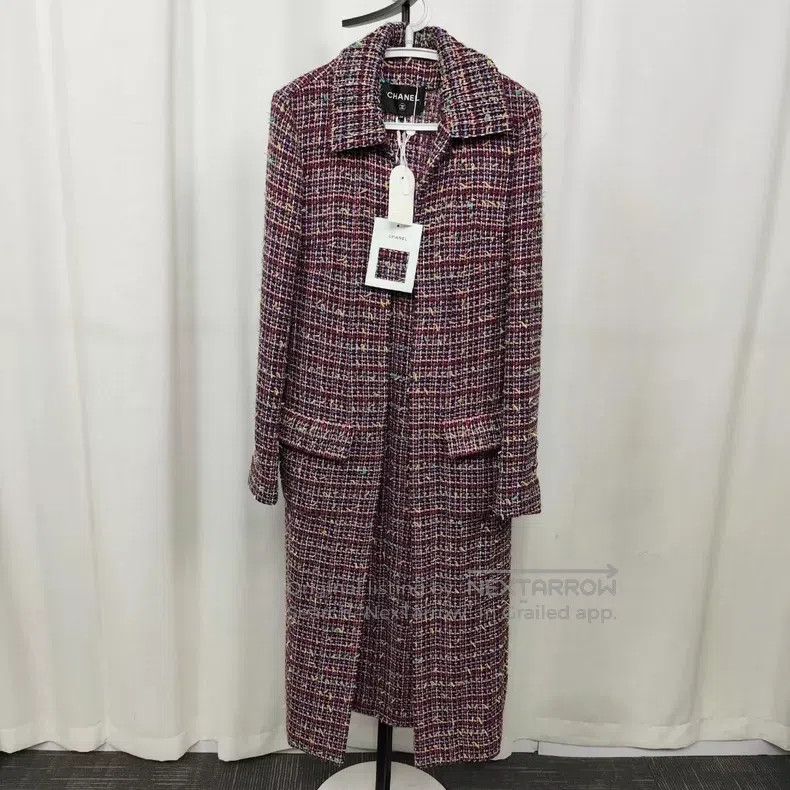Chanel Chanel 23A tweed coat pink and black Size XS / US 0-2 / IT 36-38 - 1 Thumbnail