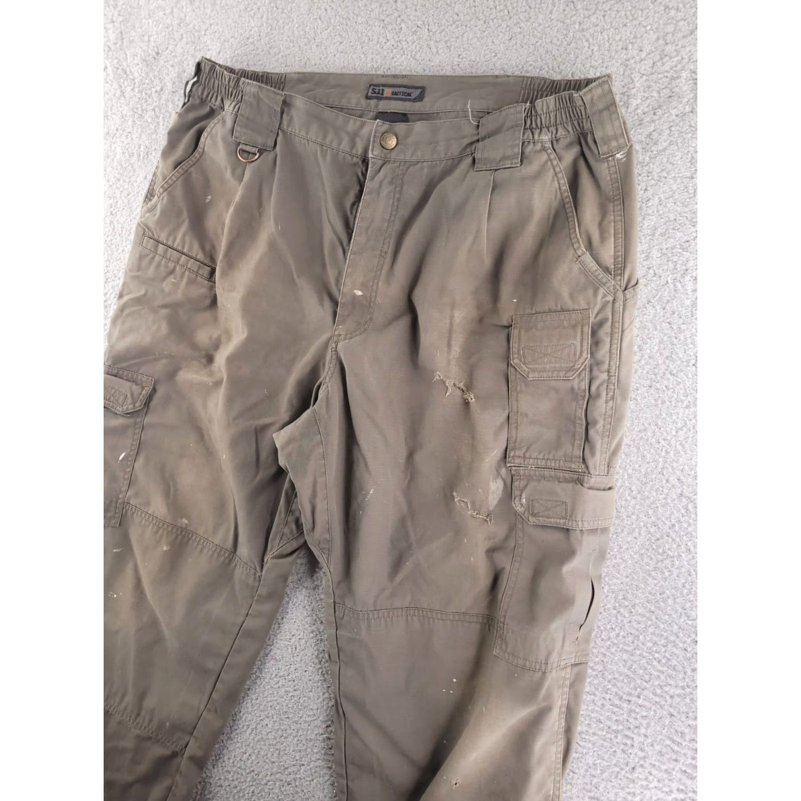 Vintage 511 Tactical Pants Mens 38x28 Brown Ripstop Distressed Workwear Grunge Cargo Jeans Size US 38 / EU 54 - 4 Thumbnail