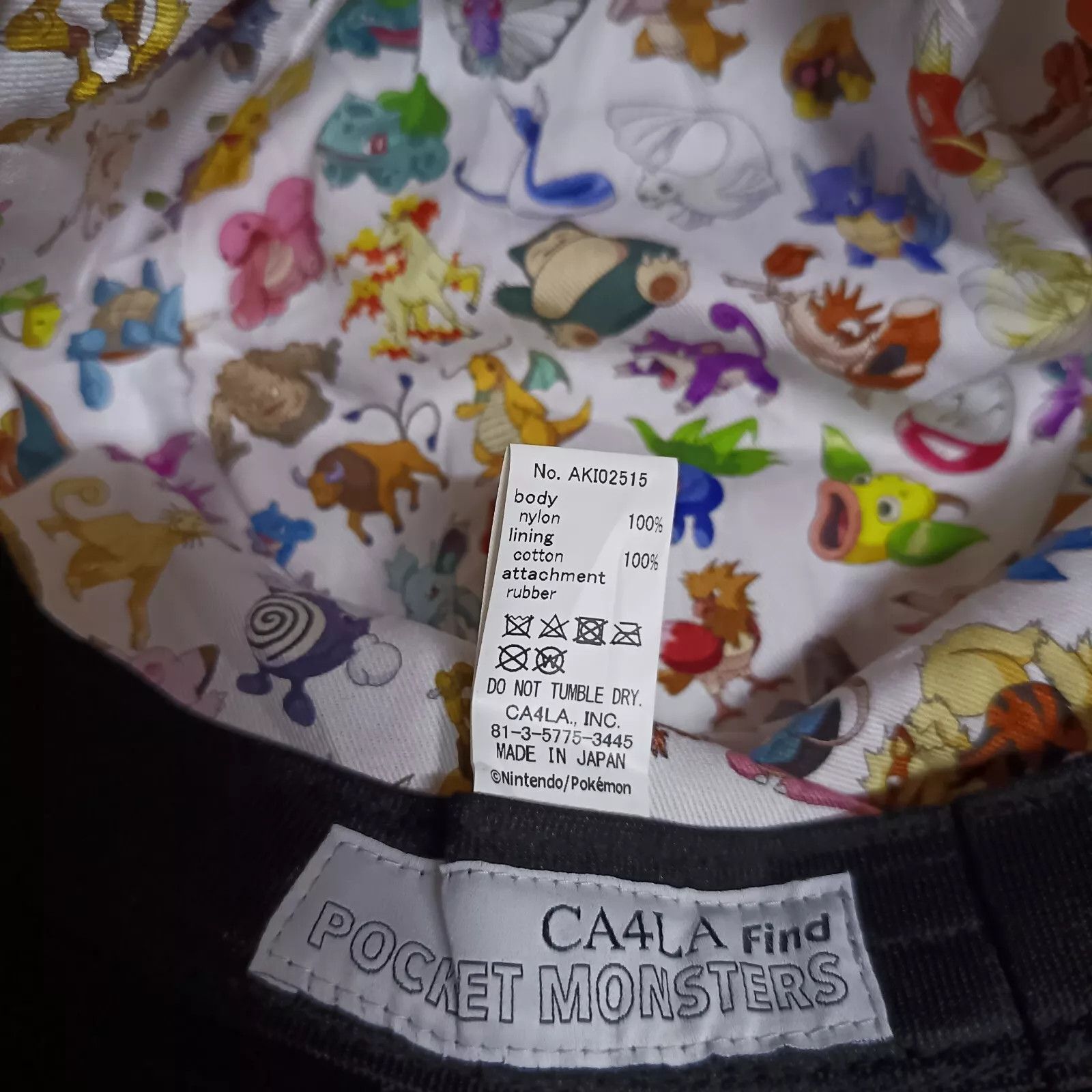CA4LA × Japanese Brand × Pokemon CA4LA X Pokémon Rubber Wappen Bucket Hat Size ONE SIZE - 3 Thumbnail