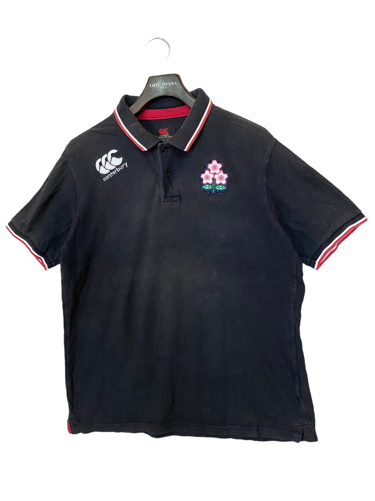 Canterbury of New Zealand × Japanese Brand Canterbury sakura japan polo shirt sun faded size 3L Size US XXL / EU 58 / 5 - 3 Thumbnail