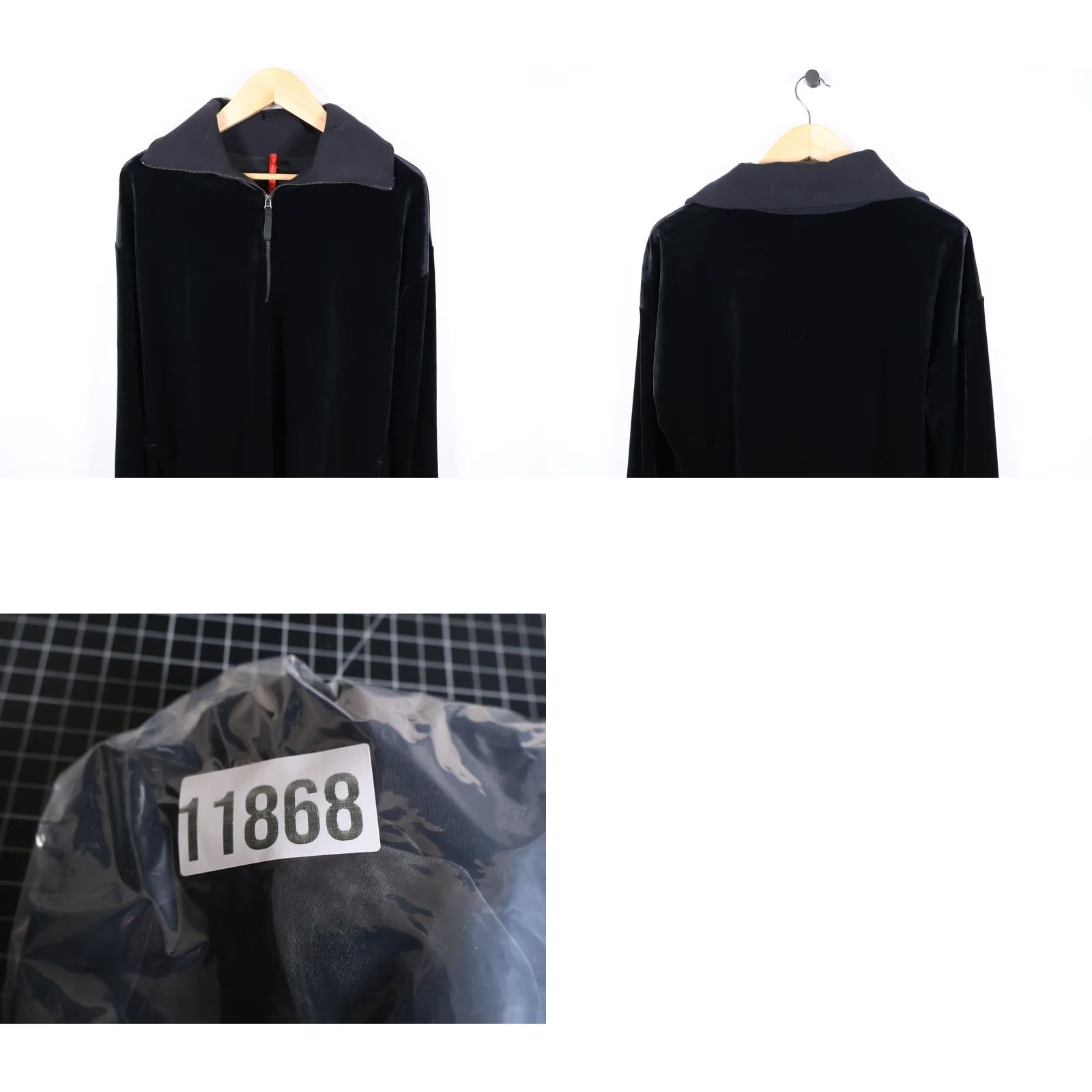 Spanx Spanx Sweatshirt Velvet 1/4 Zip Mock Neck 1X Black Womens Pullover Activewear Size XL / US 12-14 / IT 48-50 - 9 Thumbnail