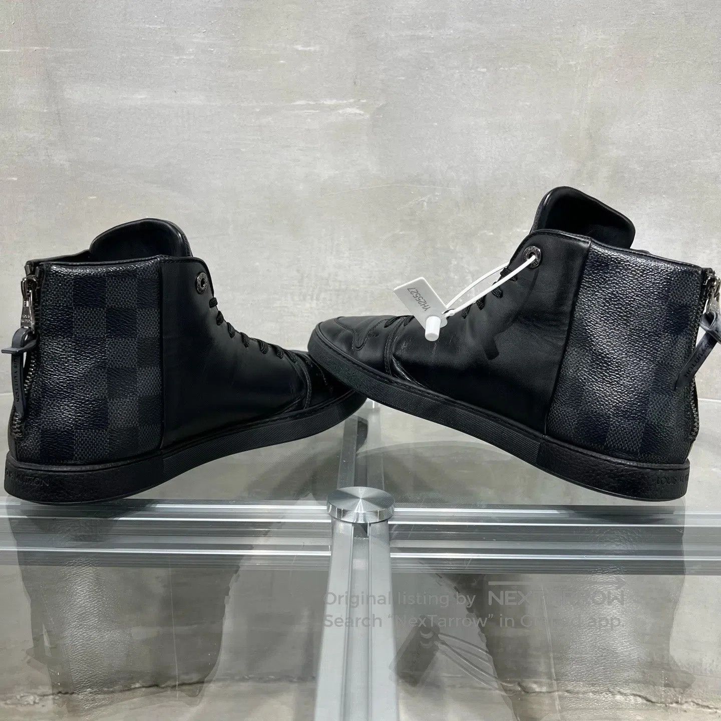 Louis Vuitton Louis Vuitton High-top checkered board shoes Size US 8.5 / EU 41-42 - 5 Thumbnail