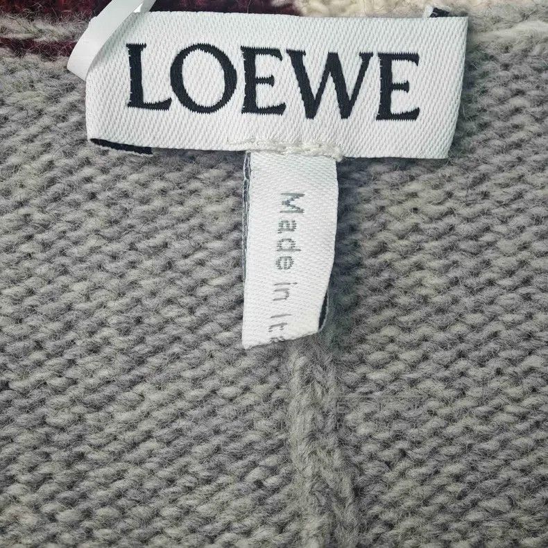 Loewe Loewe Red, grey, and brown embroidered logo irregular wool Size M / US 6-8 / IT 42-44 - 5 Thumbnail