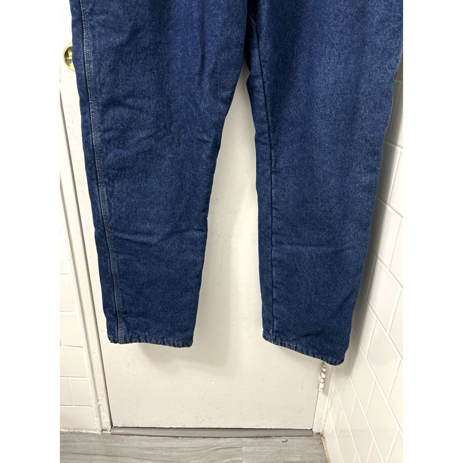 Wrangler Wrangler RIGGS Workwear Jeans Mens 40x32 Blue Thinsulate Thermal Lined Denim - Vintage Quality Size US 40 / EU 56 - 3 Thumbnail