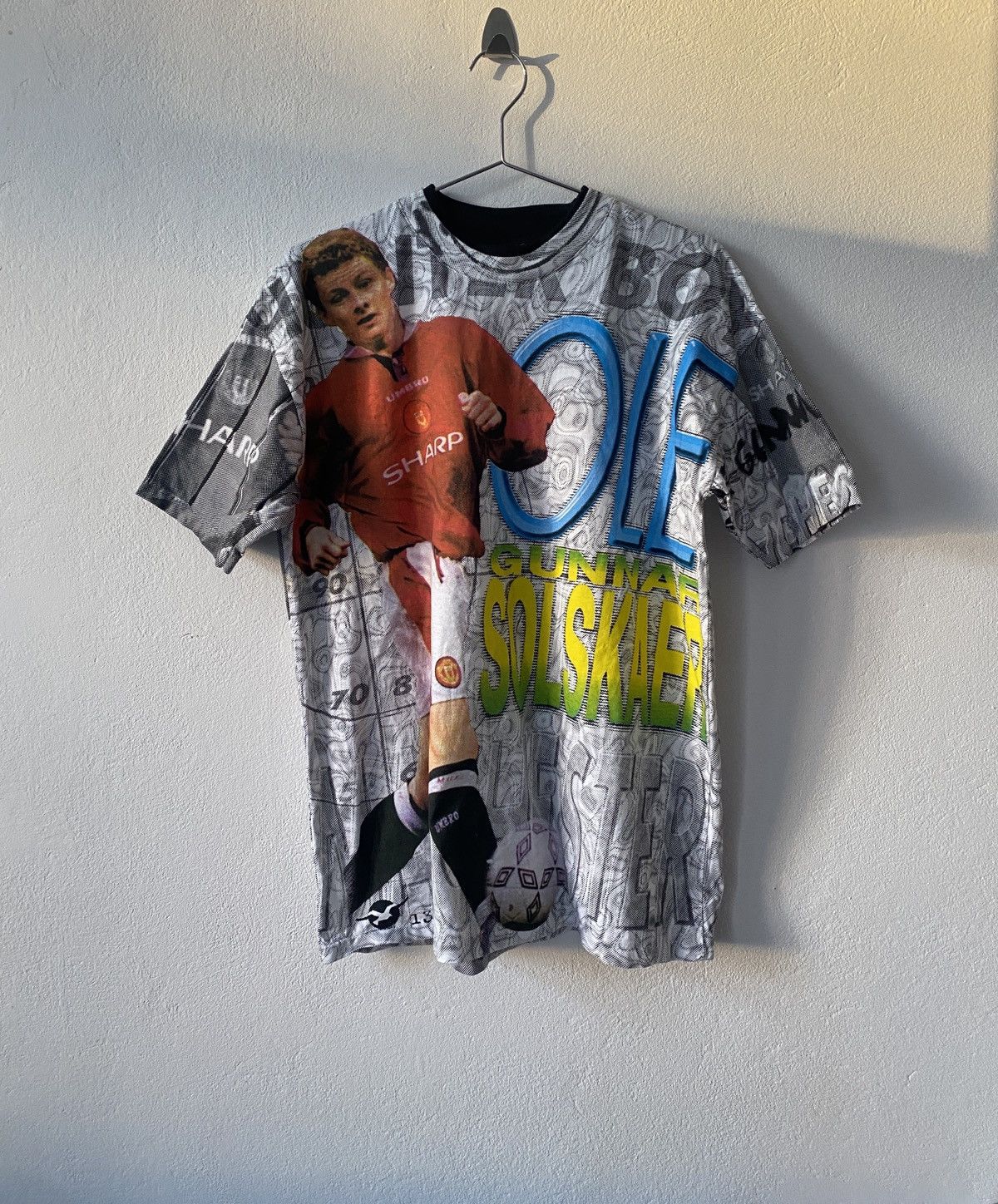 Vintage Joligollf GUNNAR SOLSKAER Manchester United T-Shirt Size US M / EU 48-50 / 2 - 1 Thumbnail
