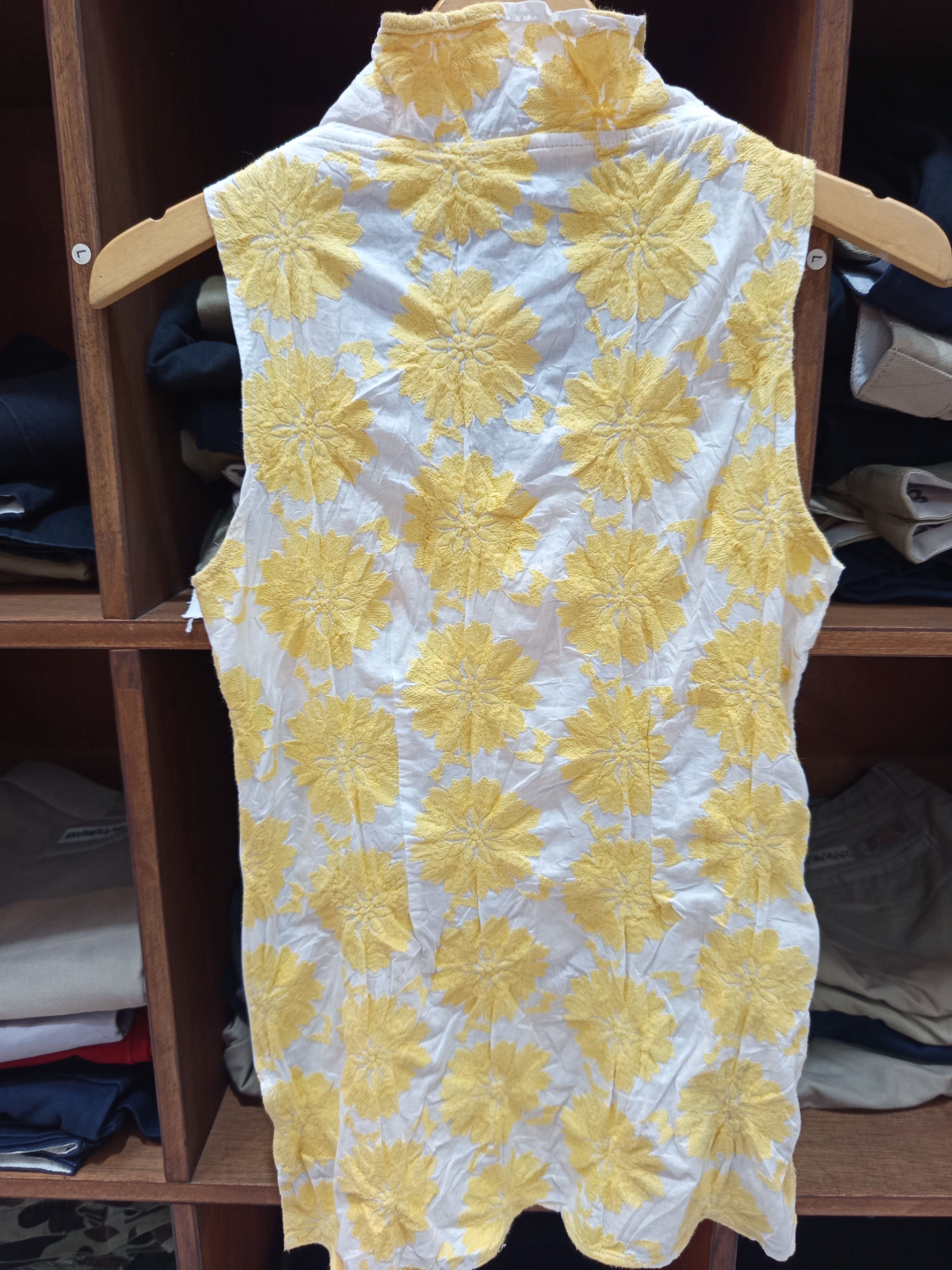 Vintage Nara Camicie Floral Sleeveless Blouse Size S / US 4 / IT 40 - 7 Thumbnail