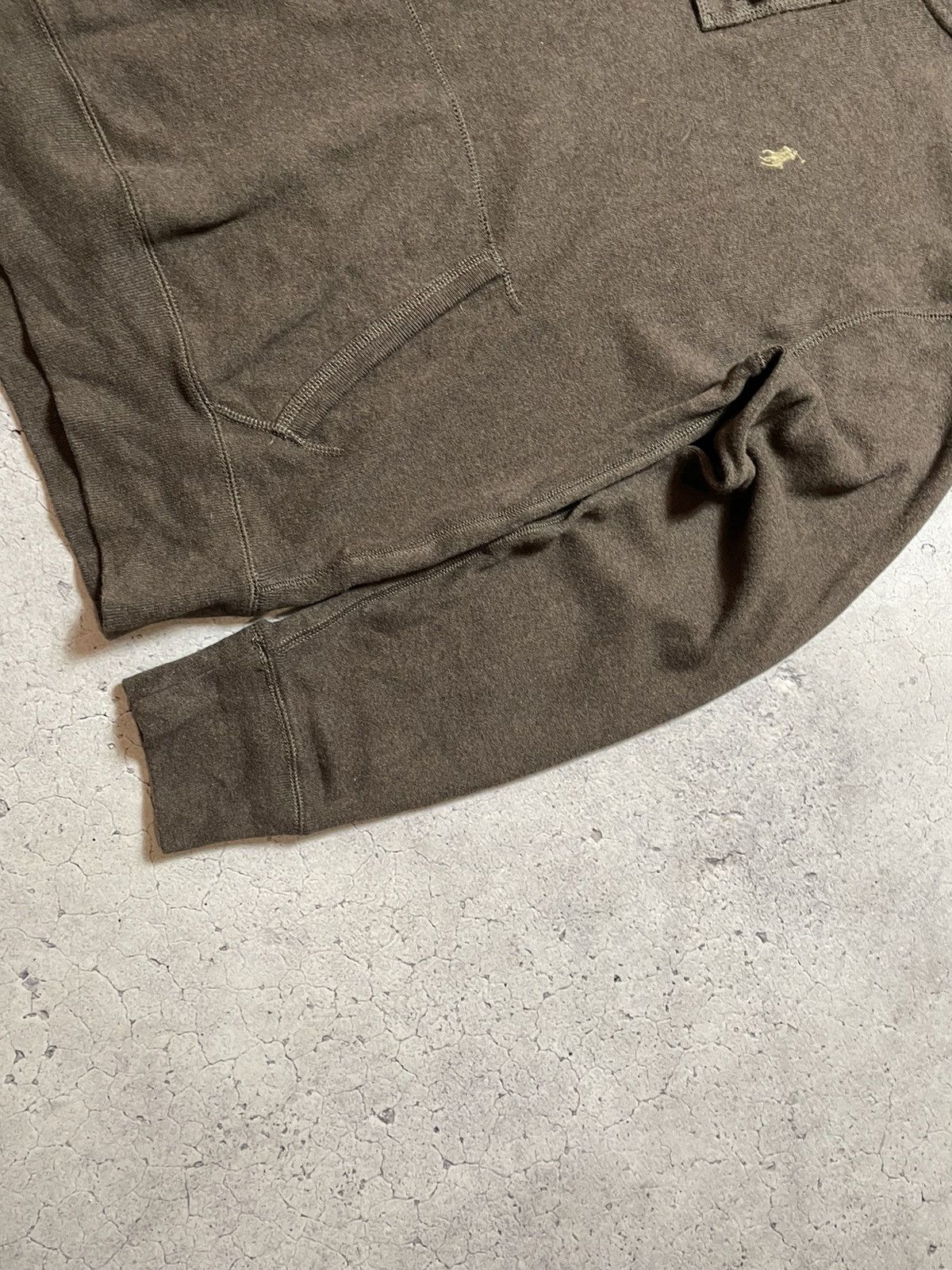 Polo Ralph Lauren × Ralph Lauren × Vintage Polo Ralph Lauren Brown Vintage 90s Hooded Sweater Size US M / EU 48-50 / 2 - 4 Thumbnail