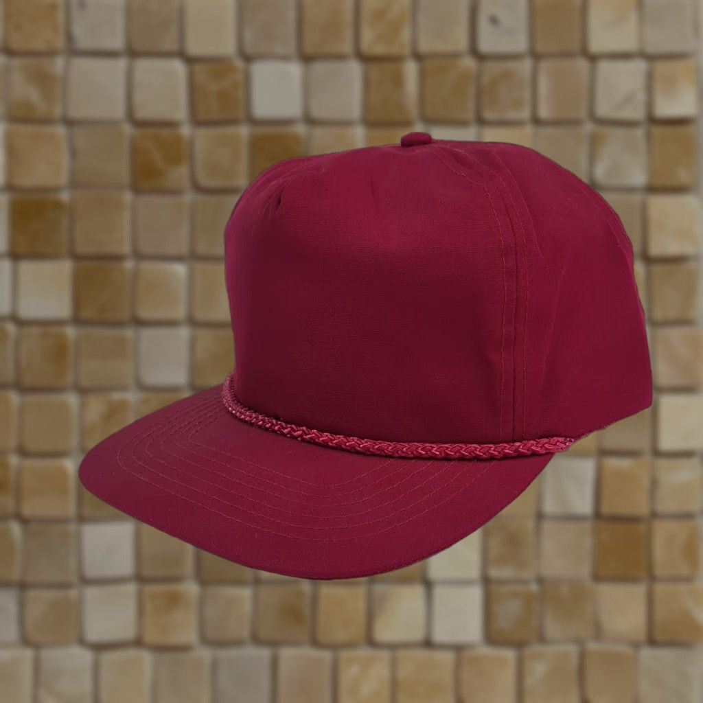 Vintage VINTAGE Otto Trucker Hat Red Adjustable Strap 90s 80s Retro Cap Canvas Nylon Polyester Unisex Mens Hat Size ONE SIZE - 1 Thumbnail