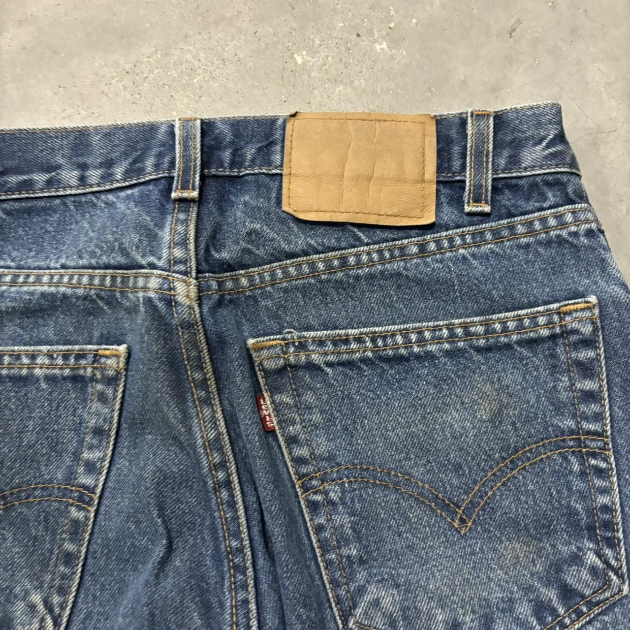 Japanese Brand × Vintage Crazy Vintage Y2K/2000s Grunge Dark Wash Denim Jeans! Size US 30 / EU 46 - 7 Thumbnail