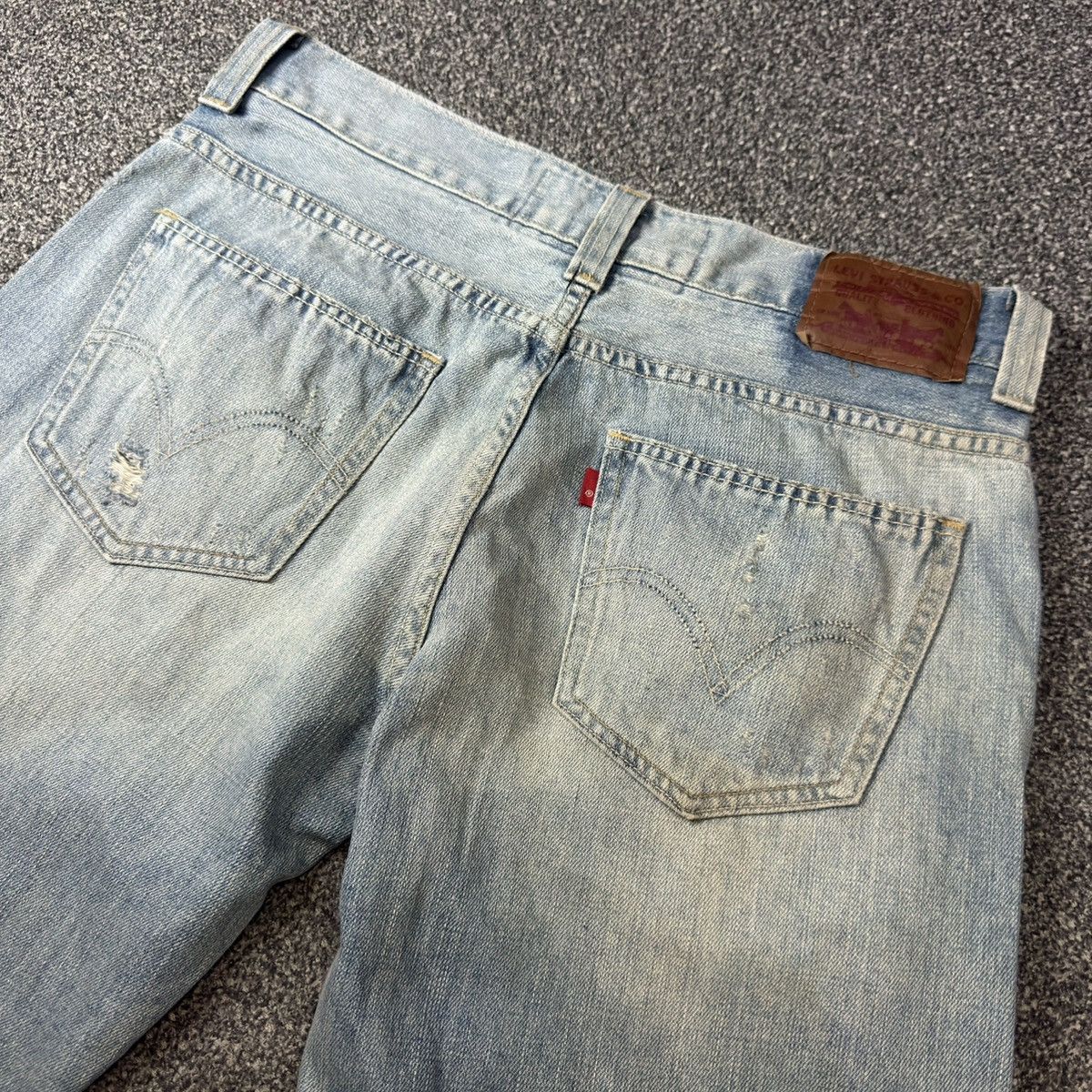 Levi's Levis 549 Baggy Destroyed Low Loose Denim Balenciaga Style Size US 34 / EU 50 - 6 Thumbnail