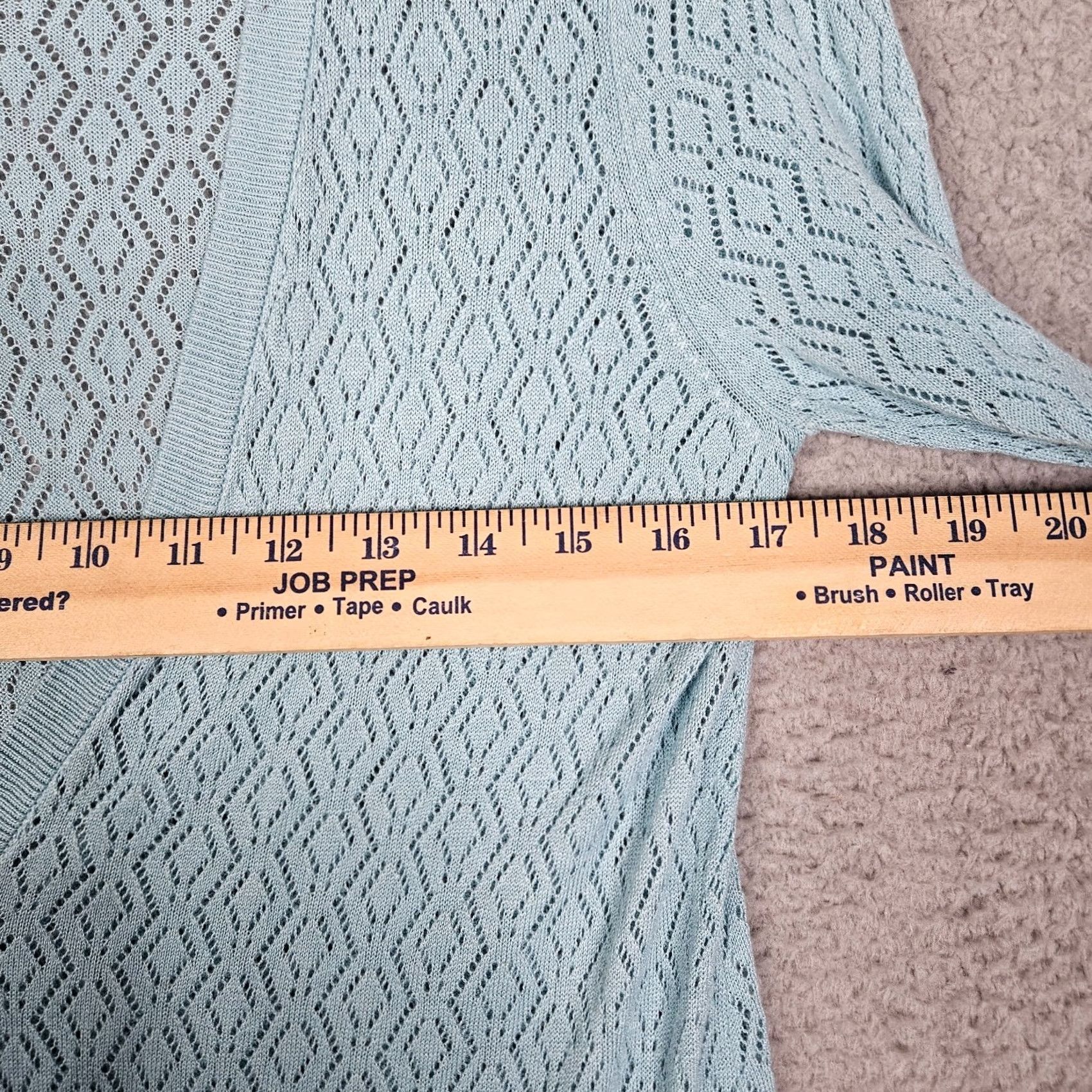 Jason Wu JASON WU FOR Target Women's Blue Pointelle Cardigan Size M Size M / US 6-8 / IT 42-44 - 3 Thumbnail