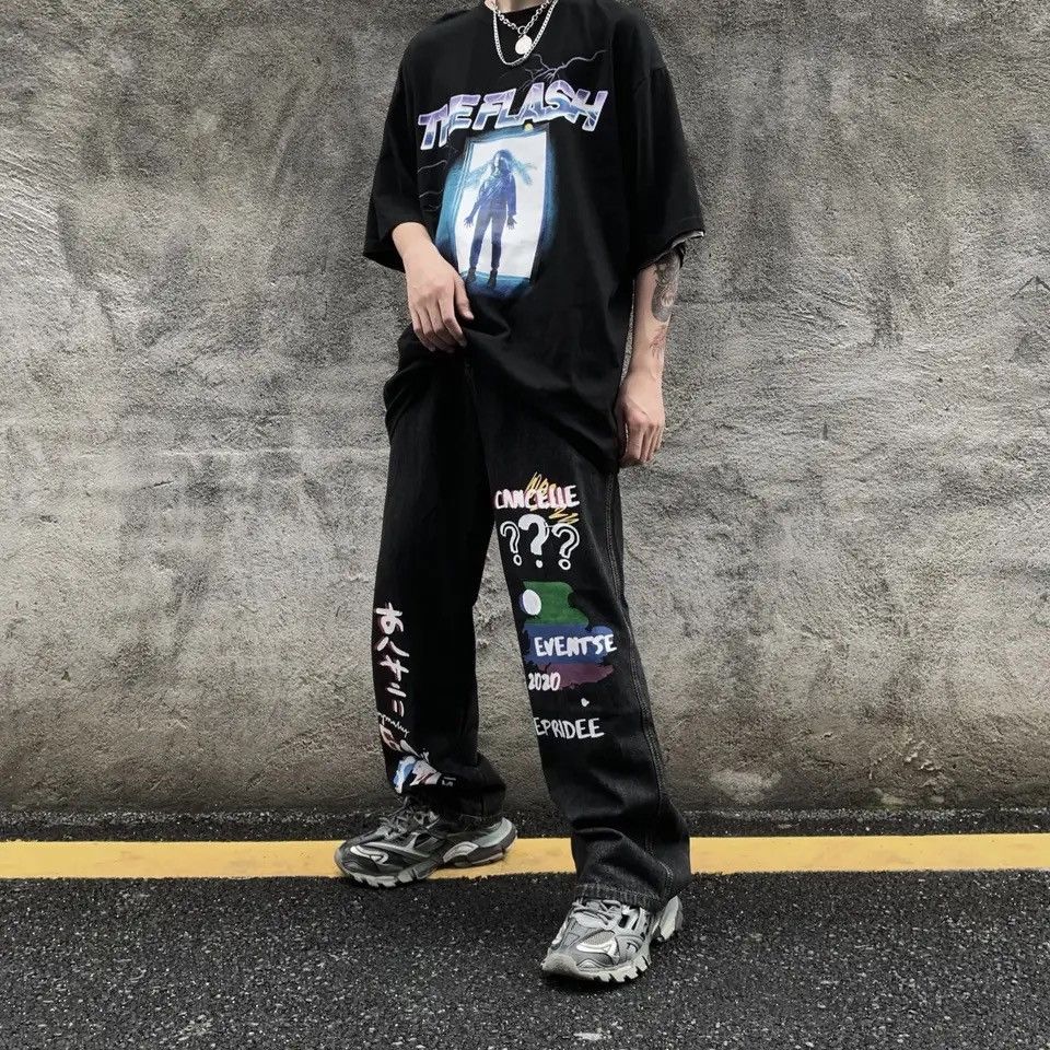 Japanese Brand × Vintage European and American street style straight leg jeans Size 24" / US 00 / IT 34 - 1 Thumbnail