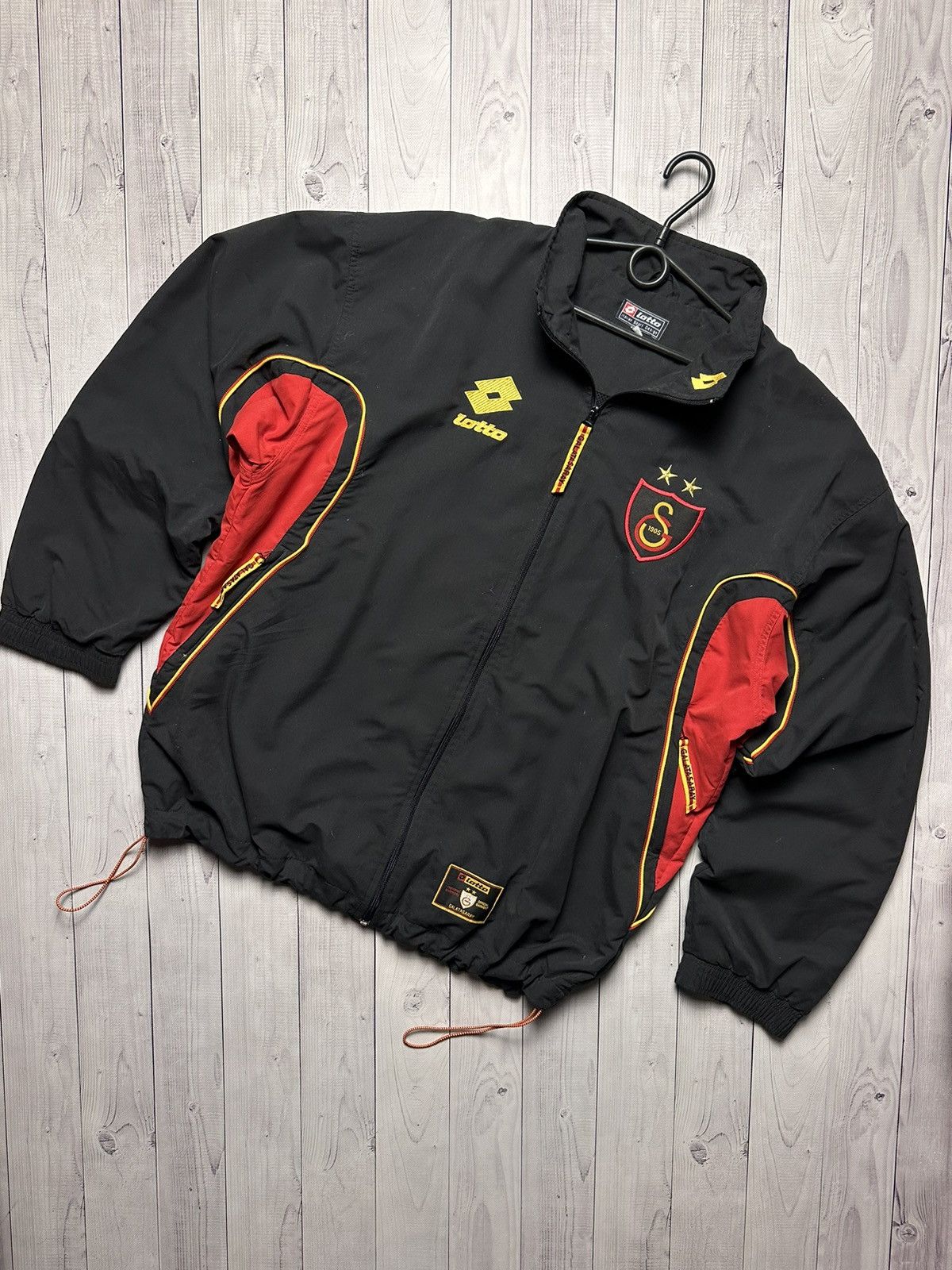 image of Soccer Jersey x Vintage Lotto Galatasaray Soccer Jacket Size Xxl Logo in Black, Men's