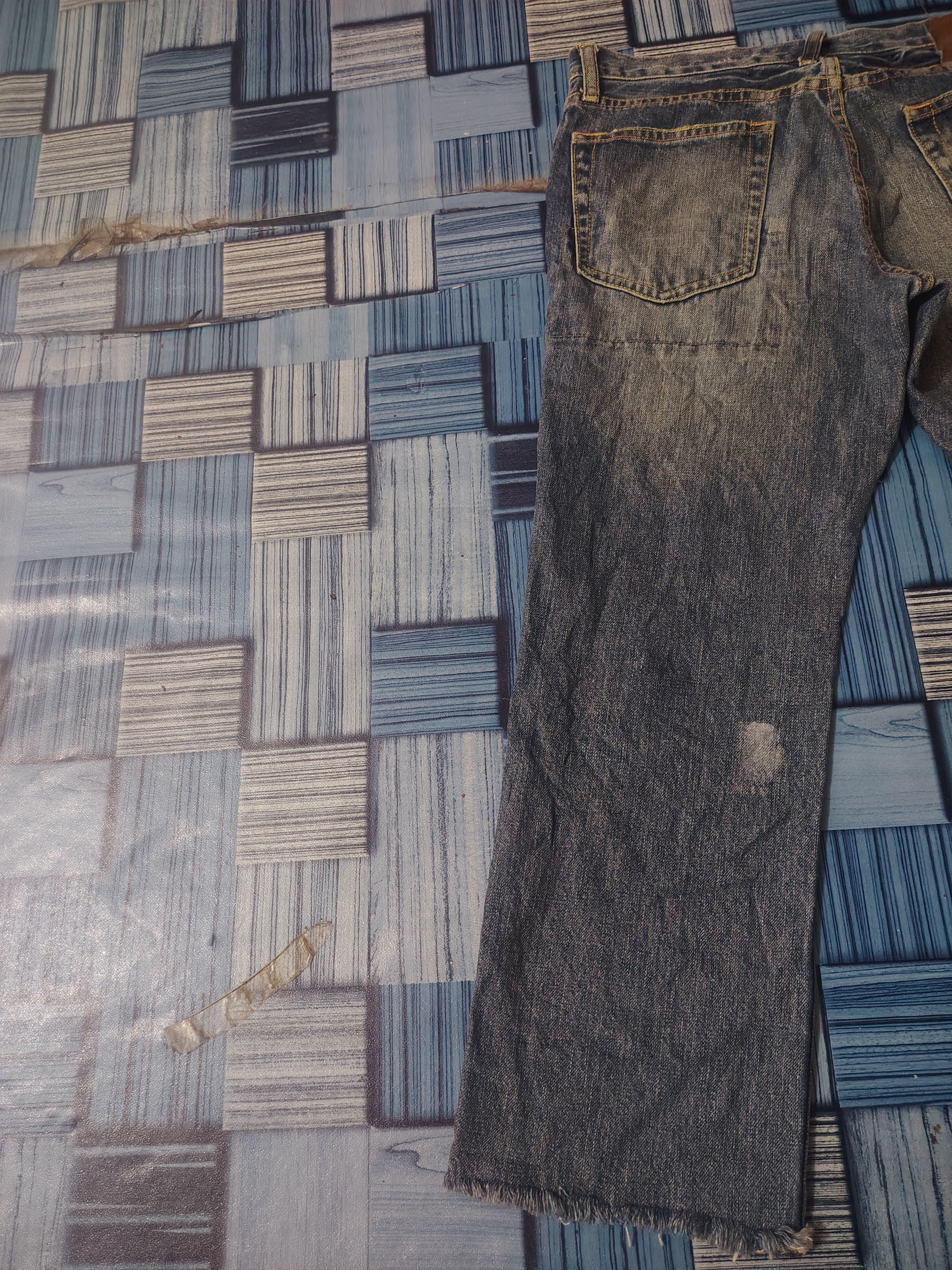 PPFM Japanese PPFM Distressed Jeans Size US 31 - 18 Thumbnail