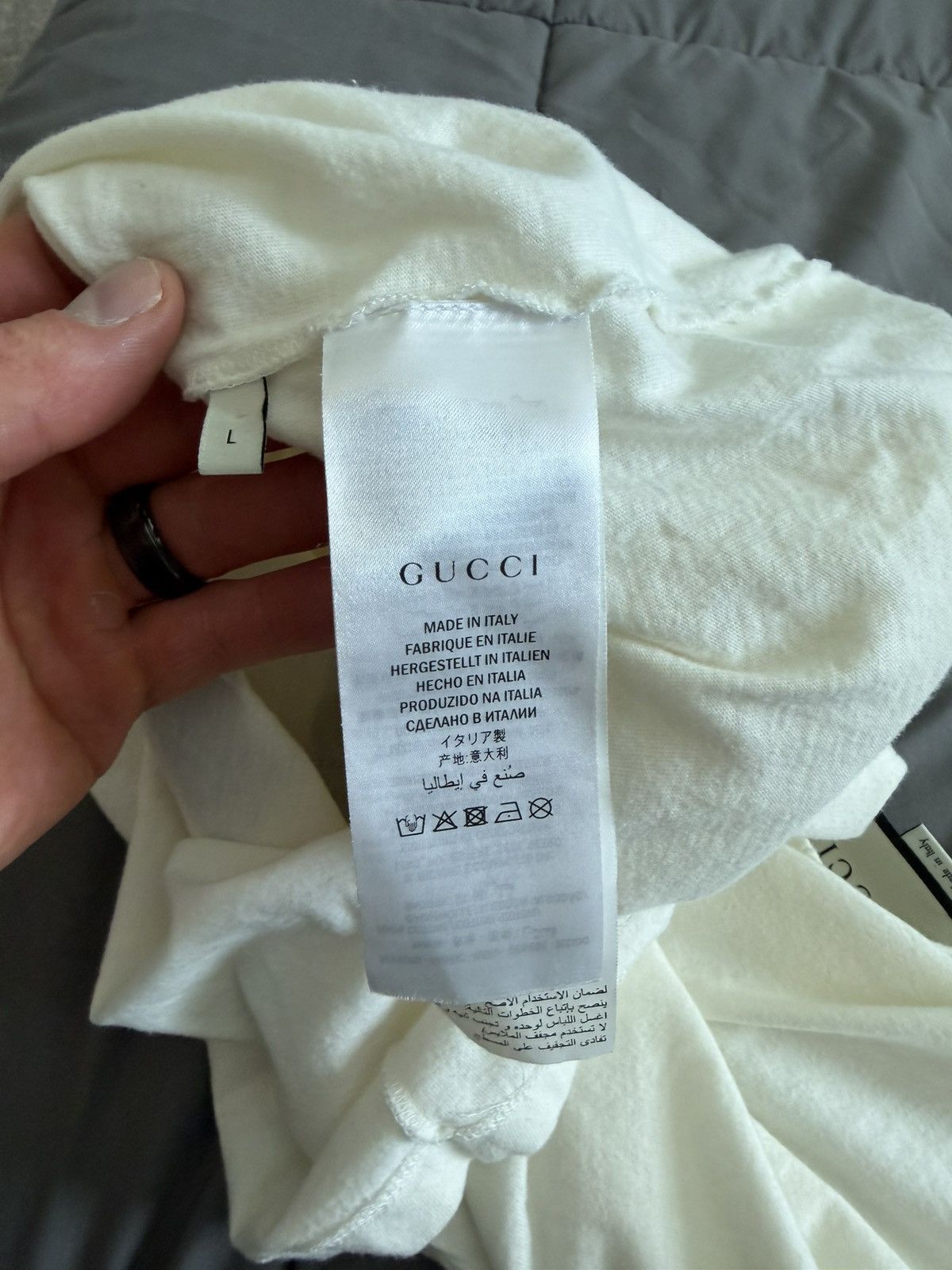 Gucci Gucci Rabbit T-shirt Size US L / EU 52-54 / 3 - 6 Thumbnail