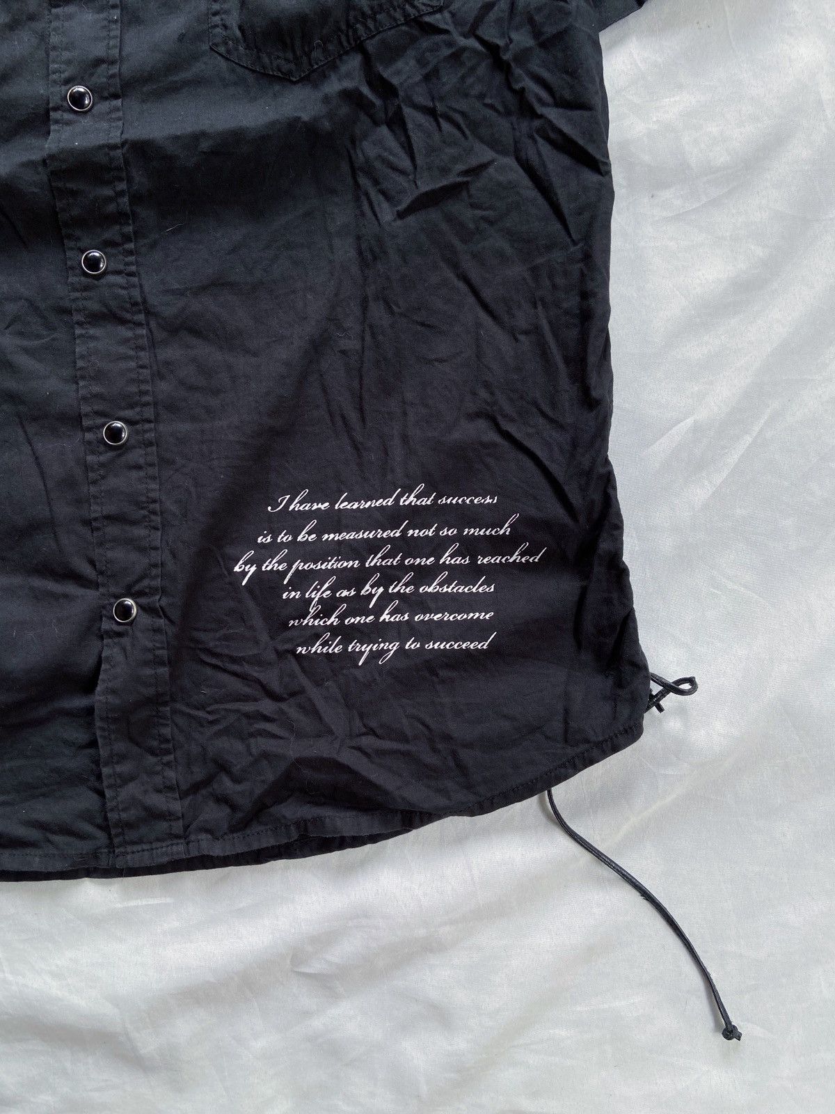14th Addiction MODE MODO JAPANESE PUNK POEM BUTTON UP SHIRT Size US M / EU 48-50 / 2 - 5 Thumbnail