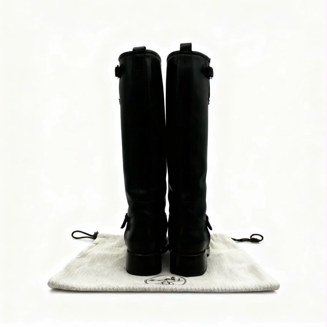 Hermes black calfskin leather Jumping boots Size US 7 / IT 37 - 3 Thumbnail