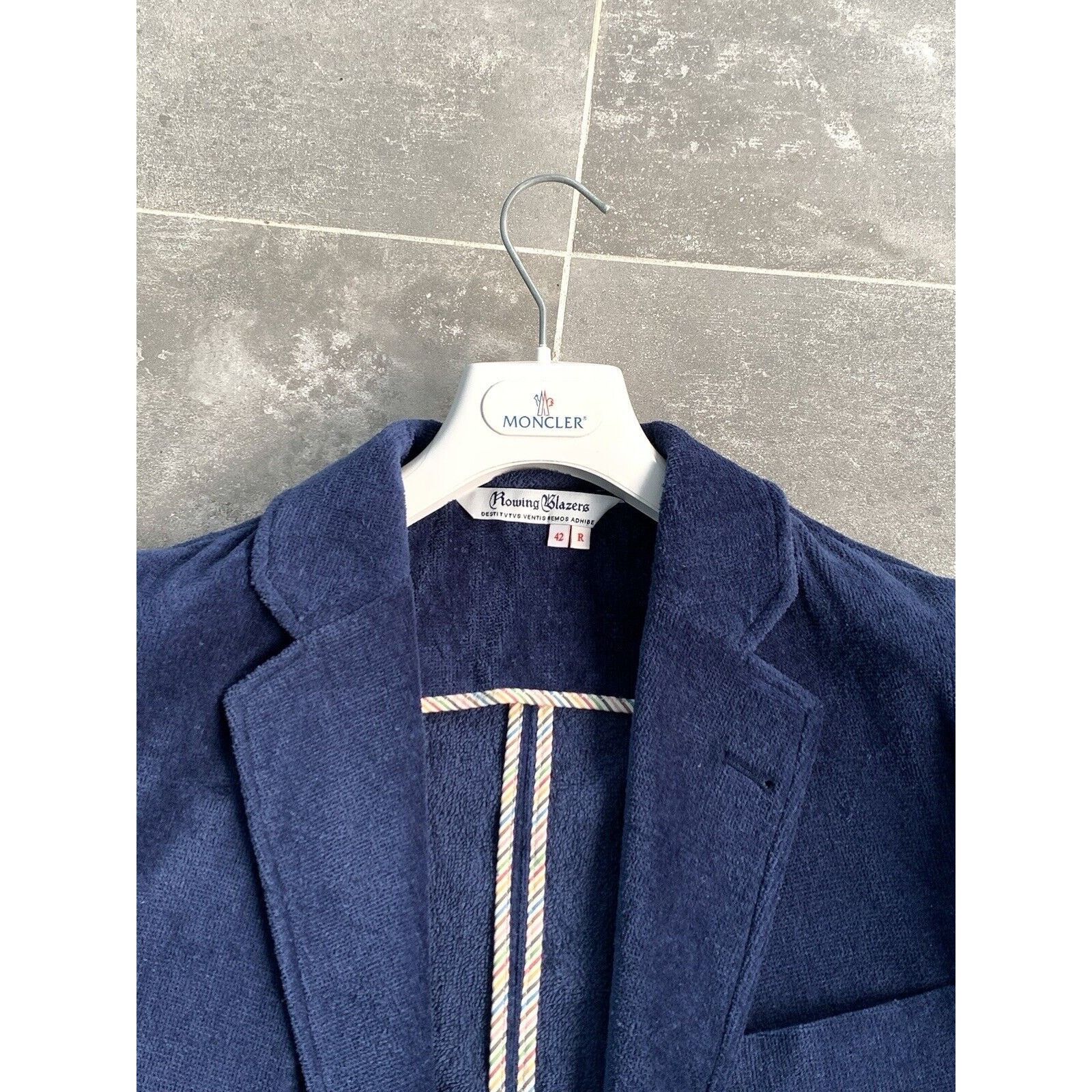 Japanese Brand × Rowing Blazers Mens ROWING BLAZERS Terrycloth Sport Blazer Jacket EU52 UK42 Size 52R - 8 Thumbnail