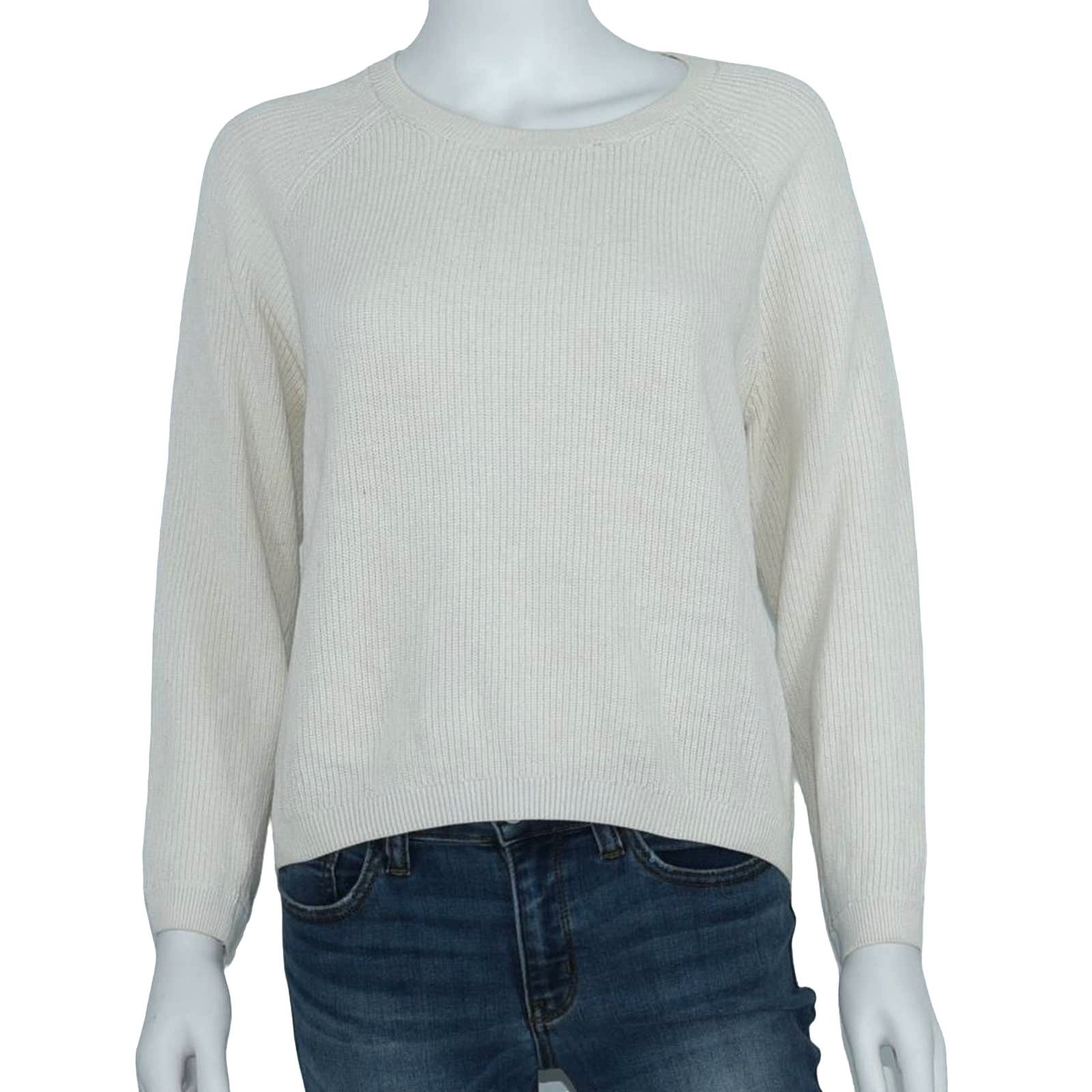 & Other Stories & Other Stories White Ribbed High Low Sweater Small Size S / US 4 / IT 40 - 5 Thumbnail