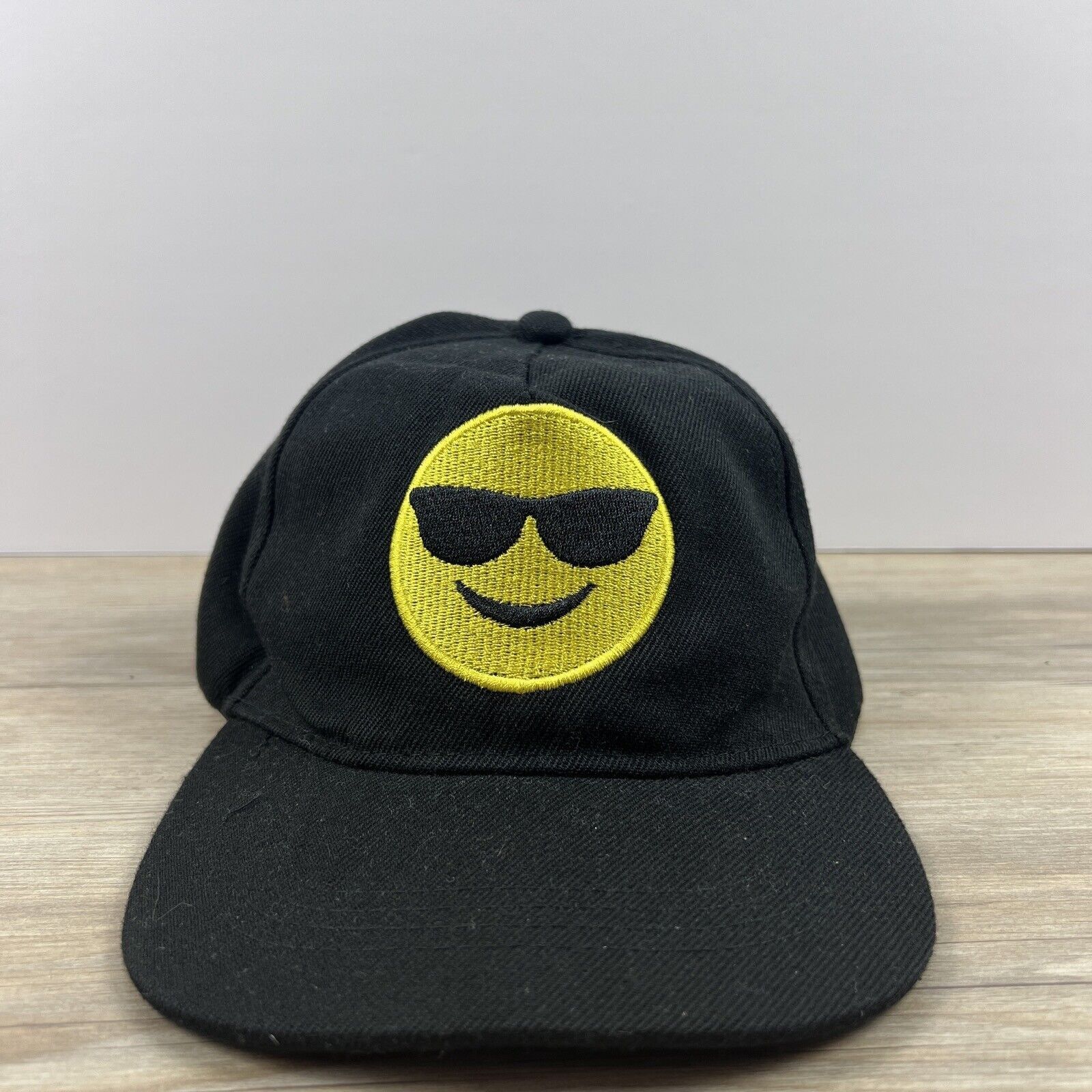 Other Smiley Face Hat Smile Snapback Hat Black Adjustable Hat Adul Size ONE SIZE - 1 Thumbnail
