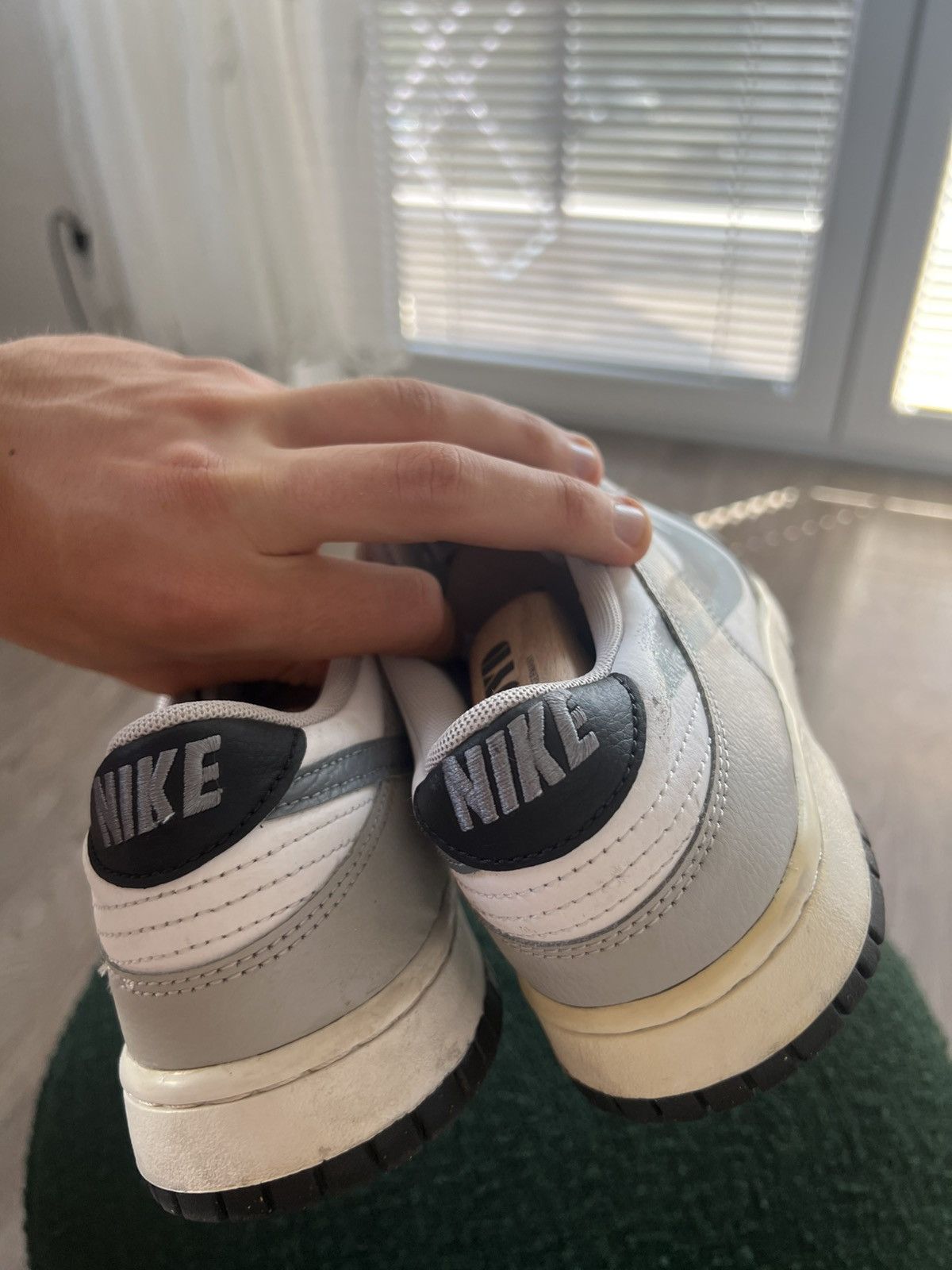 Japanese Brand × Nike ‼️Nike Dunk Low Stencil Swoosh Sneakers‼️ Size US 11 / EU 44 - 18 Thumbnail
