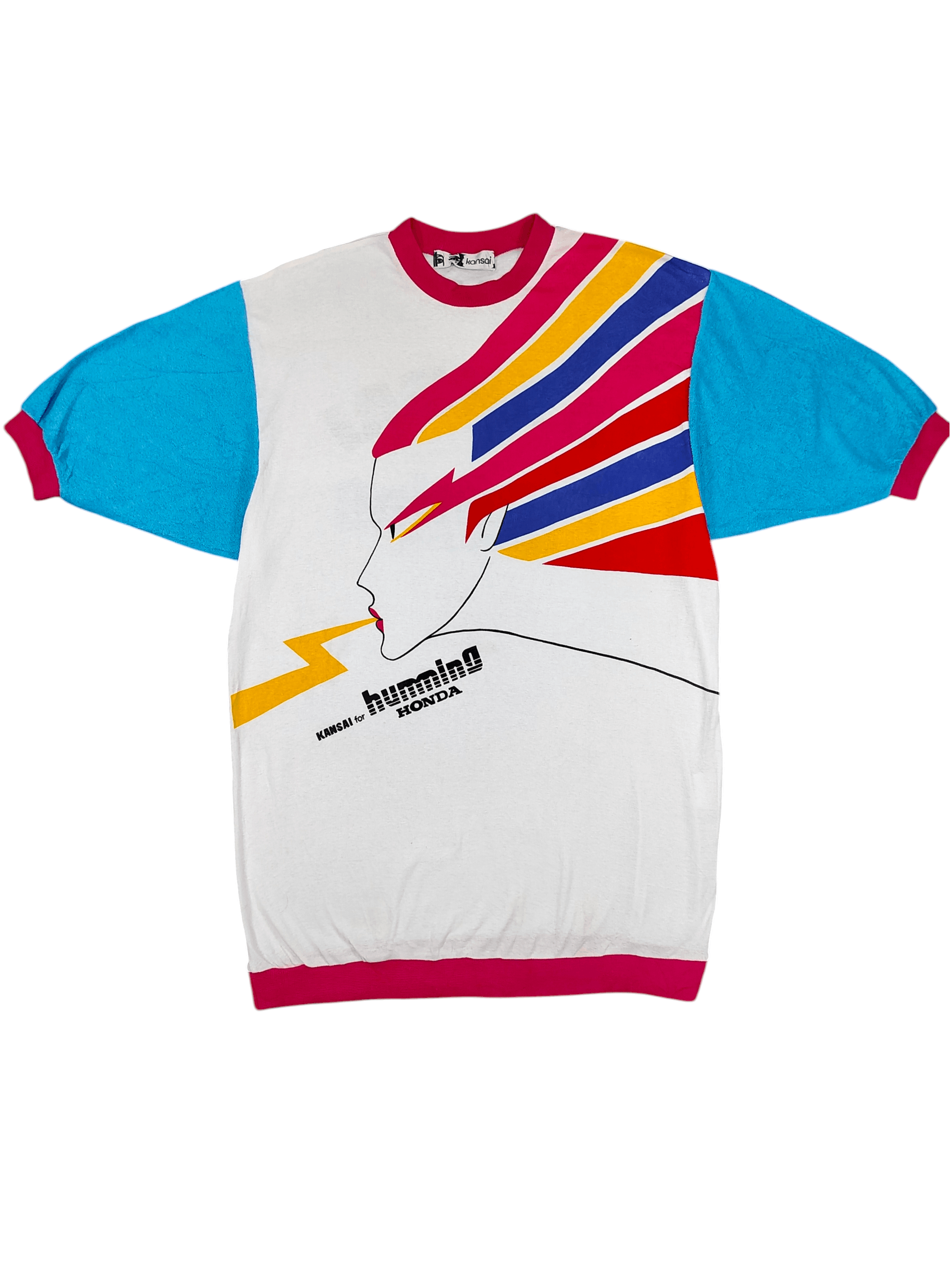Kansai Yamamoto ARCHIVE🔥80s Kansai "Humming Honda" David Bowie Inspired Tee Size US M / EU 48-50 / 2 - 1 Thumbnail