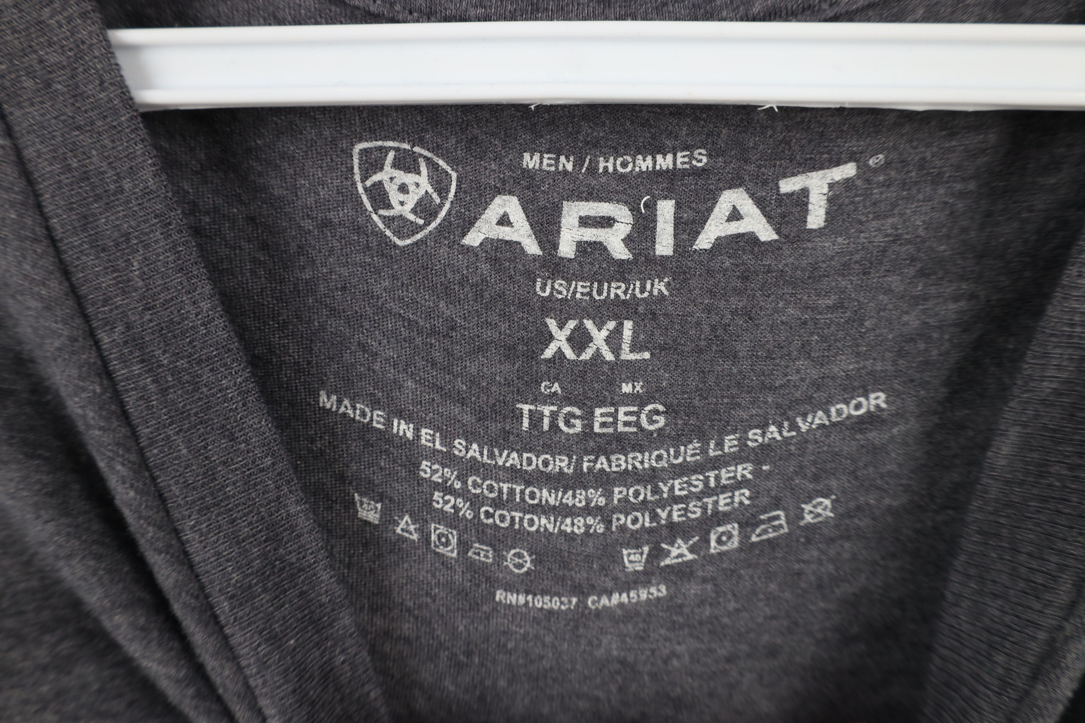 Ariat × Vintage Ariat Denim Co Spell Flag Jersey Knit Short Sleeve T-Shirt Size US XXL / EU 58 / 5 - 5 Thumbnail