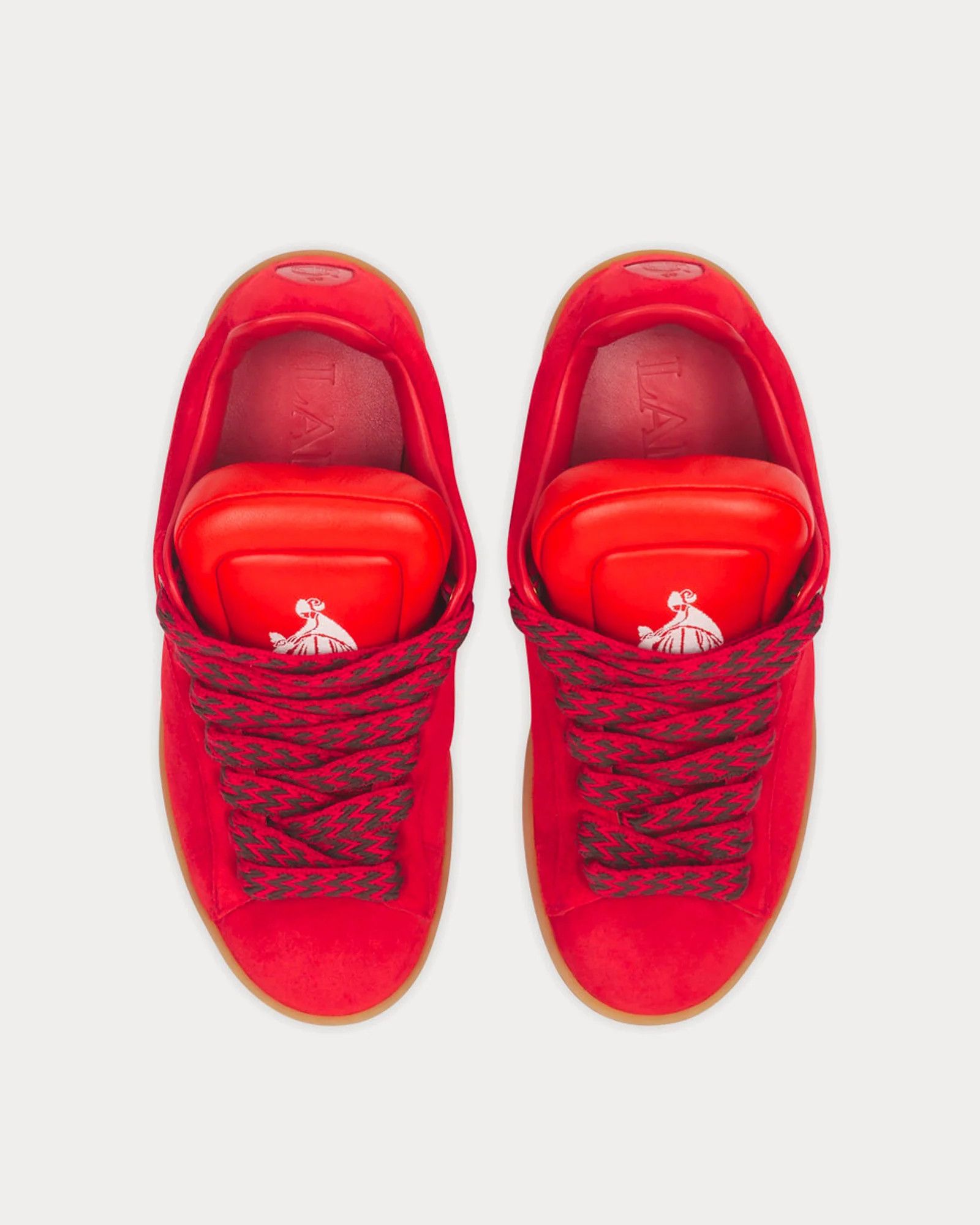 Future os11x1224 Dup / Hyper Curb Low-Top Sneakers in Red Size US 12 / EU 45 - 2 Thumbnail