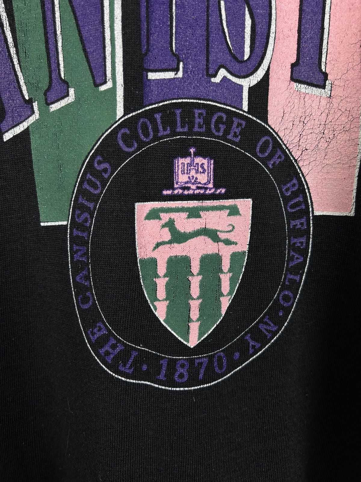 Vintage 90s Vintage Canisius Buffalo University College Crewneck Size US M / EU 48-50 / 2 - 3 Thumbnail
