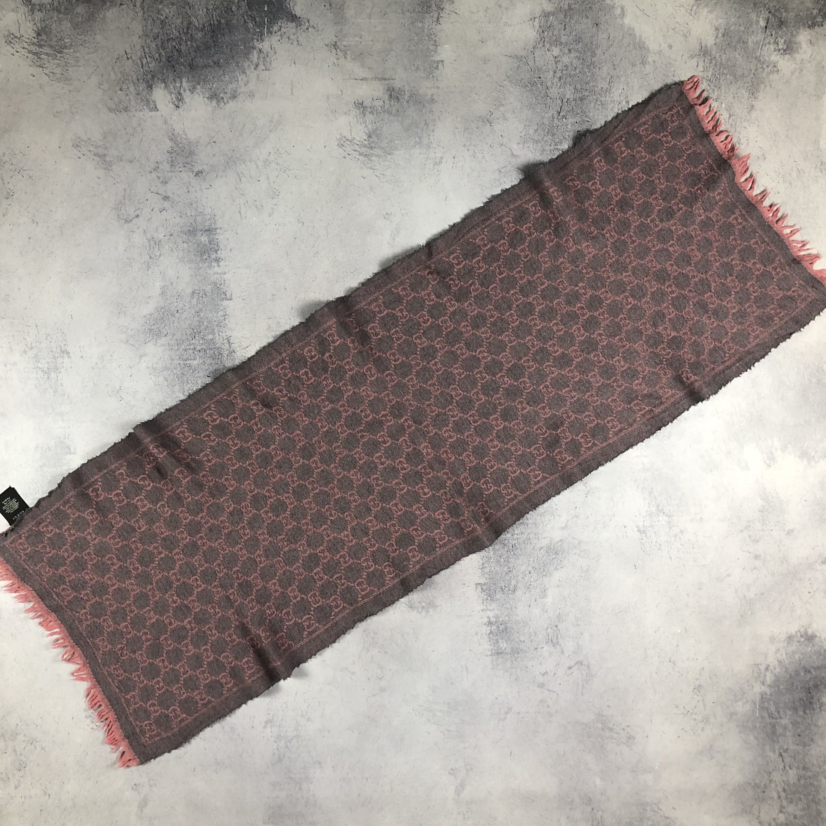 Gucci Gucci Monogram Wool Muffler Scarf Size ONE SIZE - 15 Thumbnail