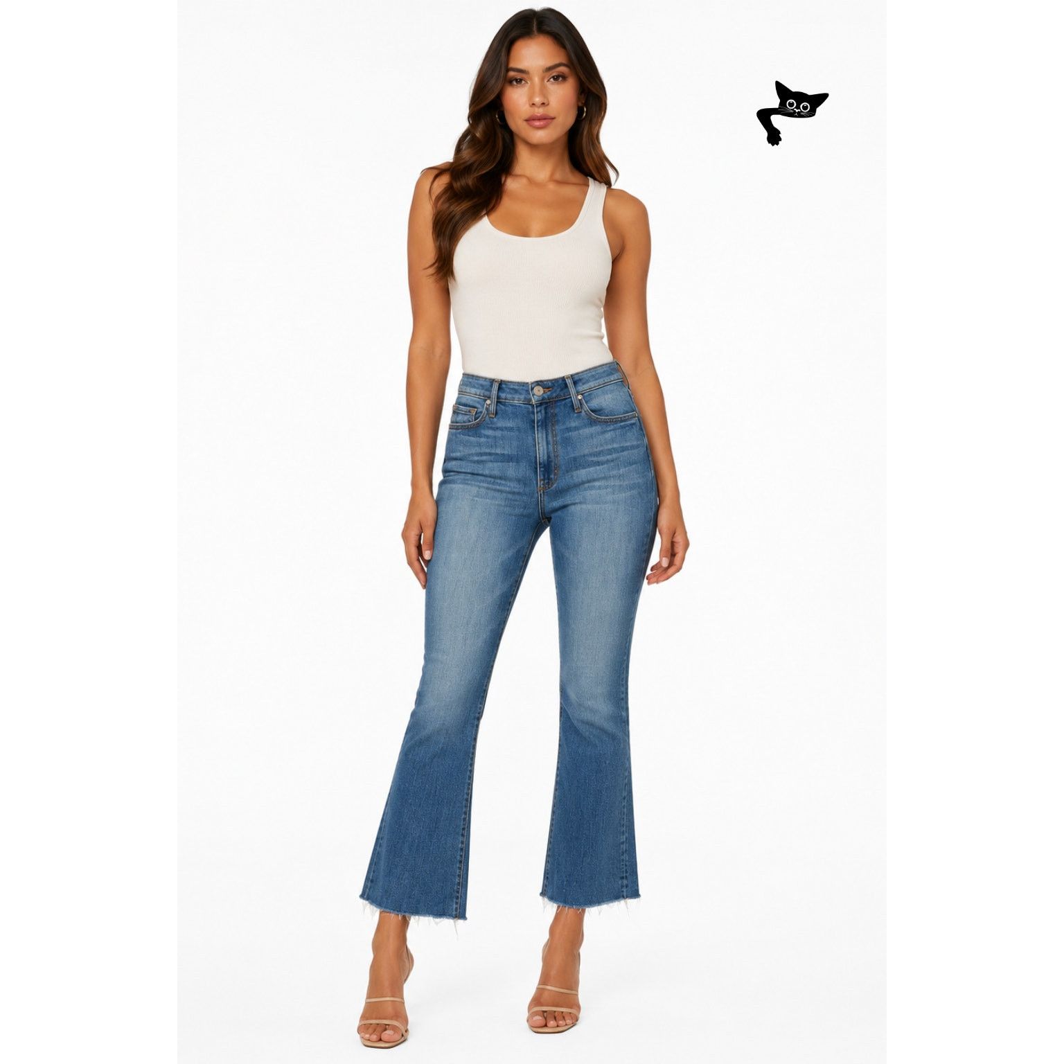 Other NWT Black Orchid Denim Chrissy Kick Flare Jeans US 27 Blue Size 27" / US 4 / IT 40 - 7 Thumbnail