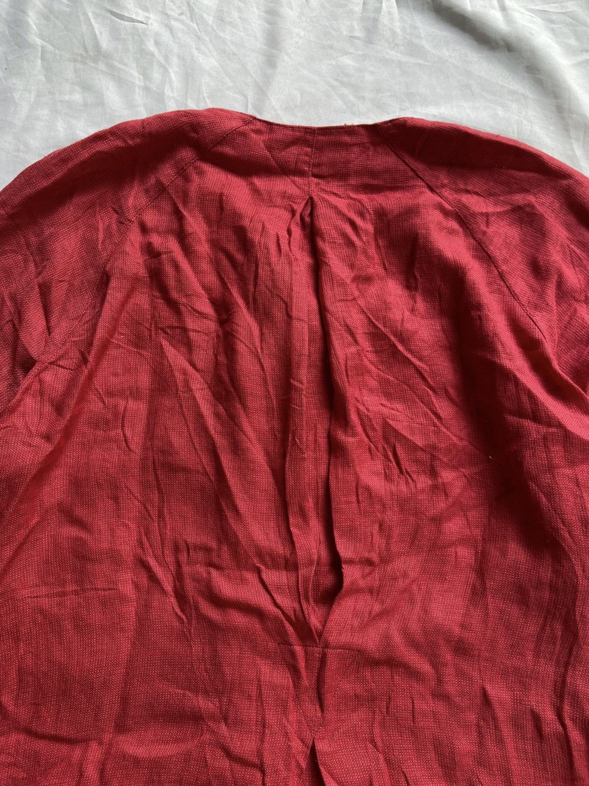 Issey Miyake 1990S ISSEY MIYAKE BLOUSE RED COLOUR Size M / US 6-8 / IT 42-44 - 15 Thumbnail