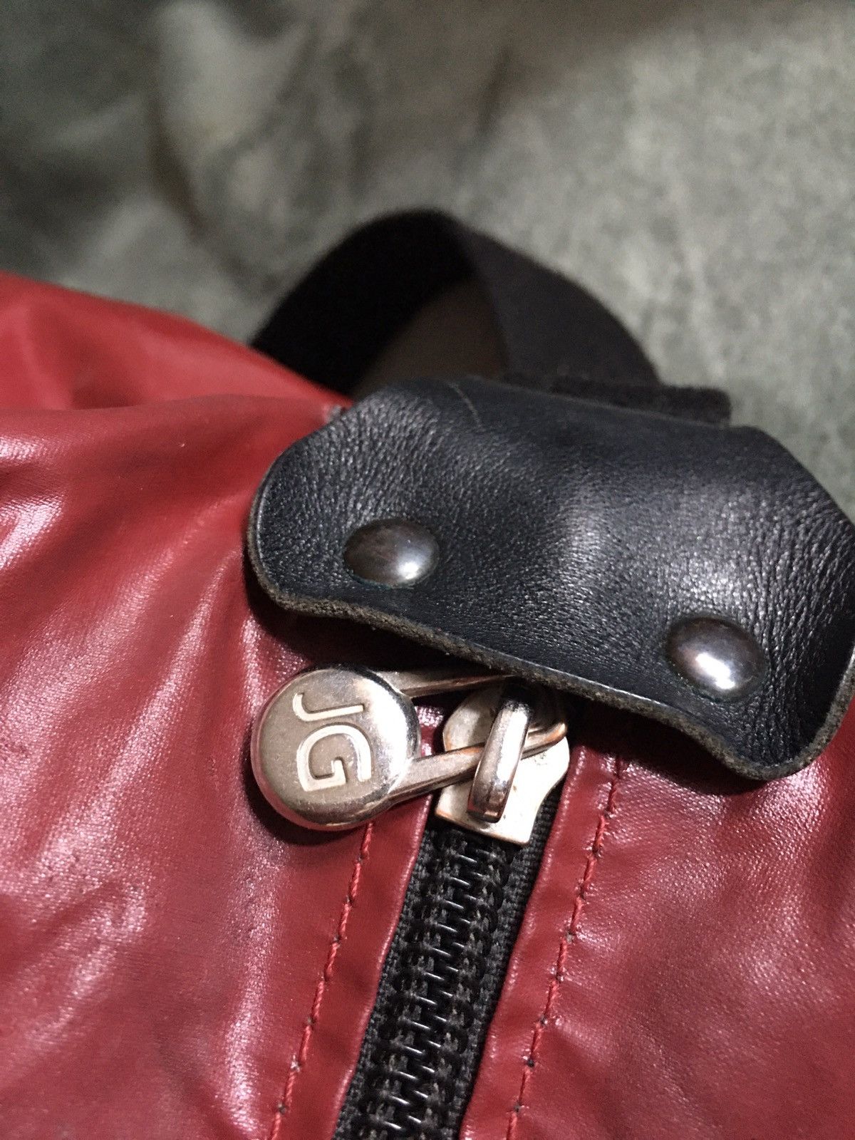 Designer Jack Gomme Paris Burgundy Design Shoulder Bag Size ONE SIZE - 9 Thumbnail
