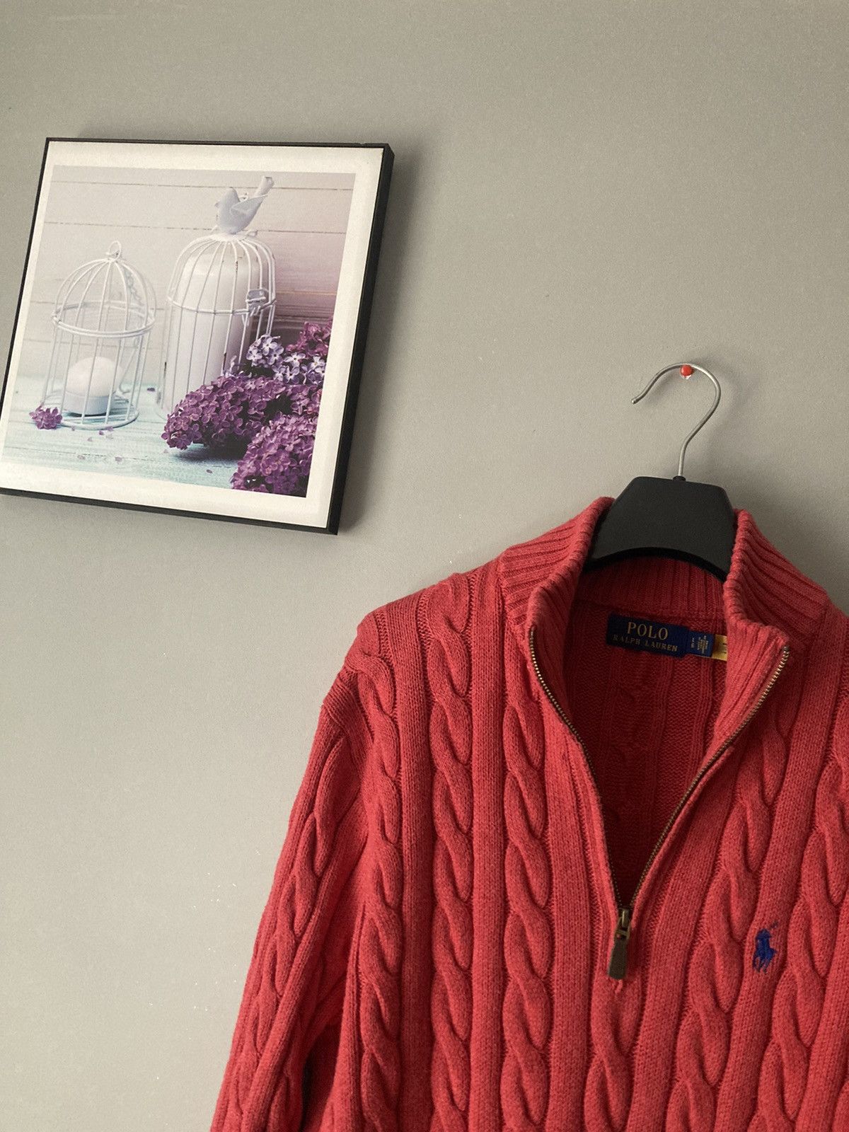 Polo Ralph Lauren × Ralph Lauren Polo ralph lauren cable knit halfzip golf sweater jumper L Size US L / EU 52-54 / 3 - 4 Thumbnail