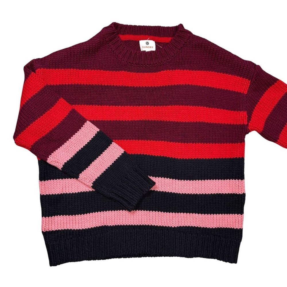Sundry New Sundry Wool Striped Sweater Size 1 US S Size S / US 4 / IT 40 - 5 Thumbnail