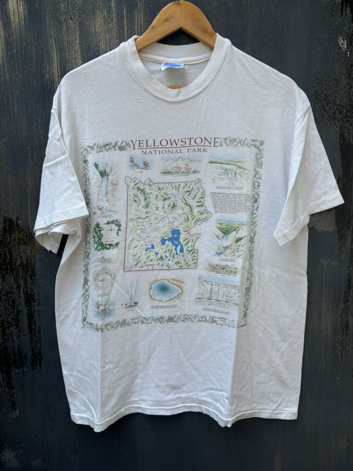 Vintage RARE! Vintage 90’s Art YellowStone Size US L / EU 52-54 / 3 - 2 Thumbnail
