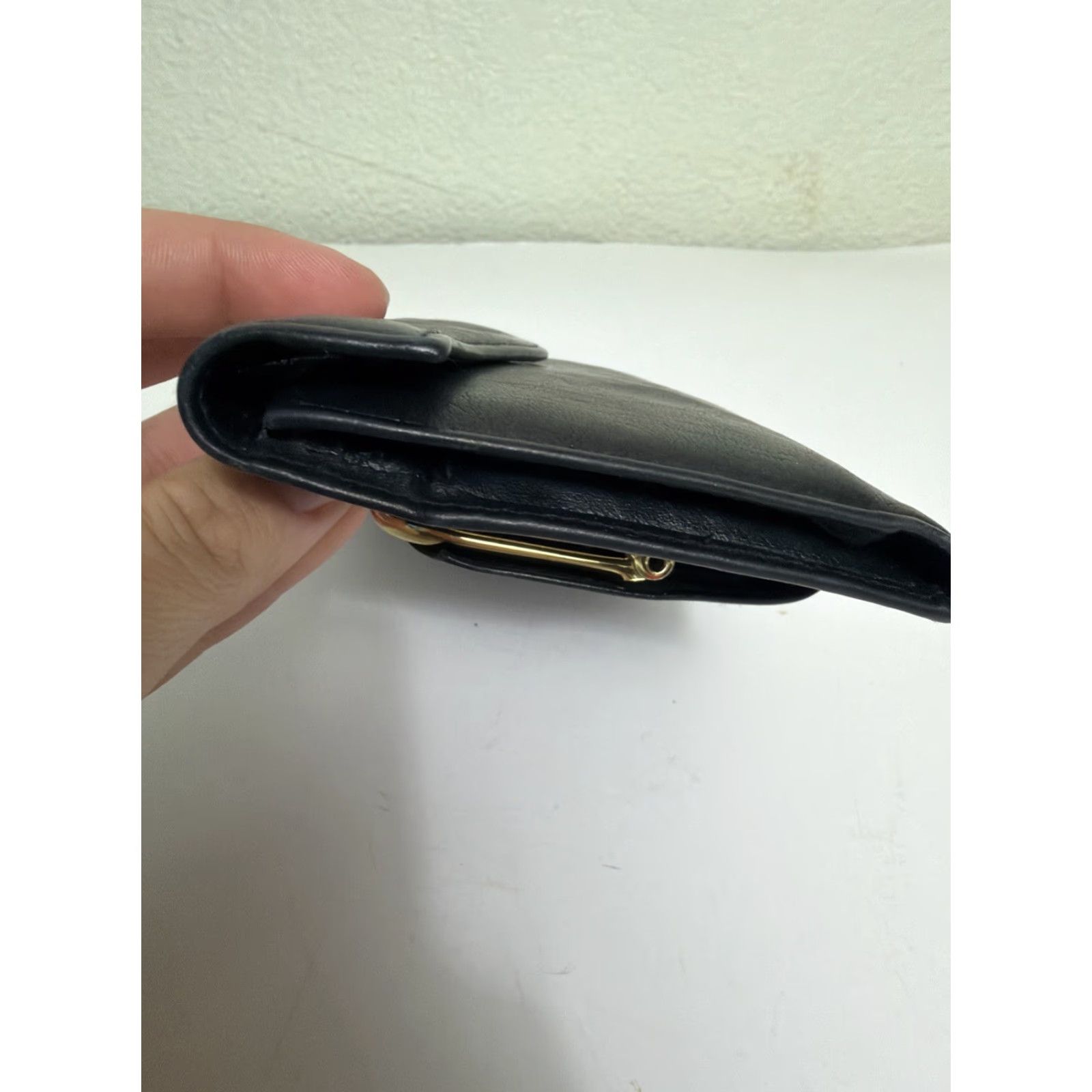 Vintage VINTAGE Buxton Leather wallet Black 7x4 With Coin Purse On Back Size ONE SIZE - 6 Thumbnail