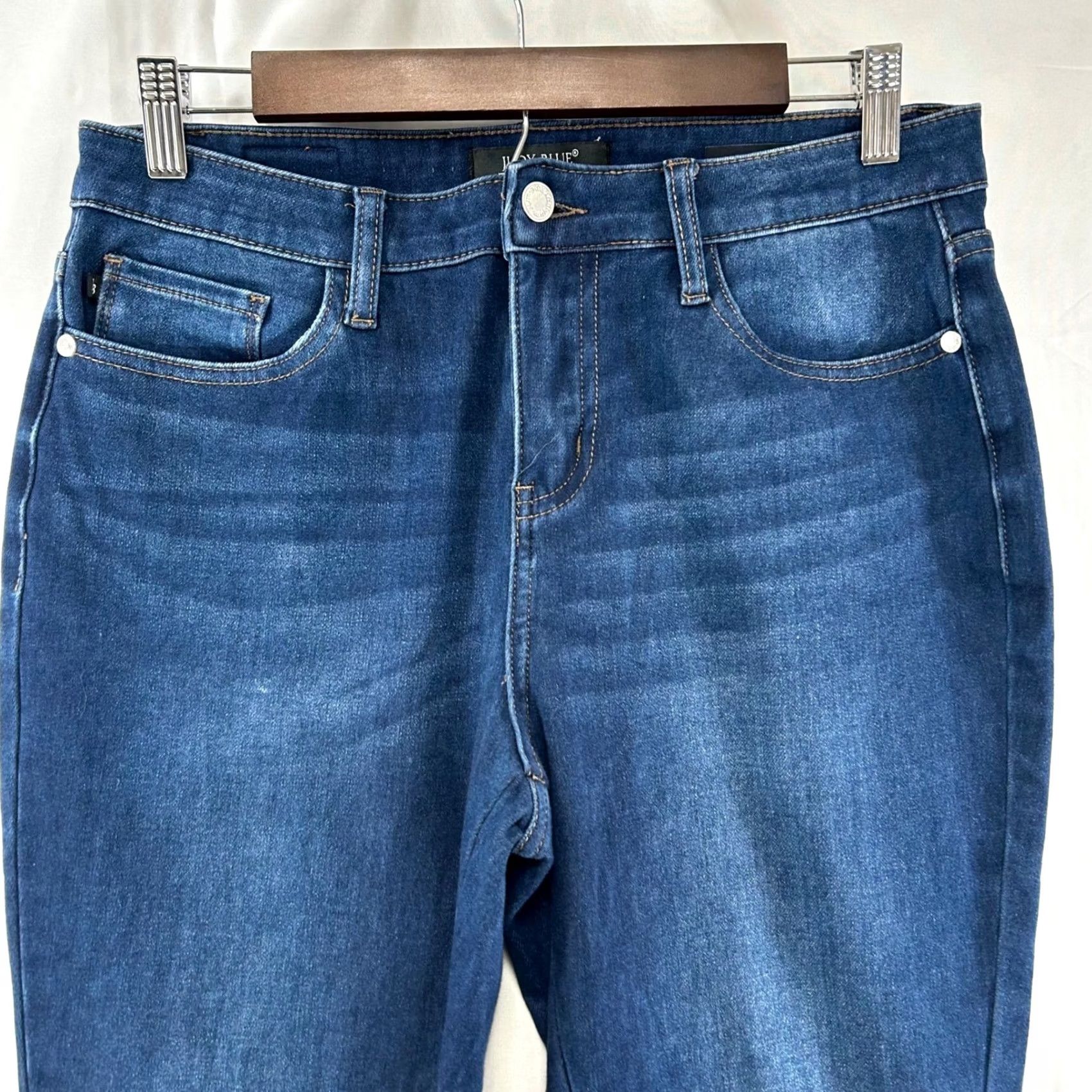Vintage Judy Blue Skinny Jeans Womens 9 Dark Wash High Rise JB88113 5-Pocket Denim Stretch Comfort Slim Modern Size 30" / US 8 / IT 44 - 2 Thumbnail