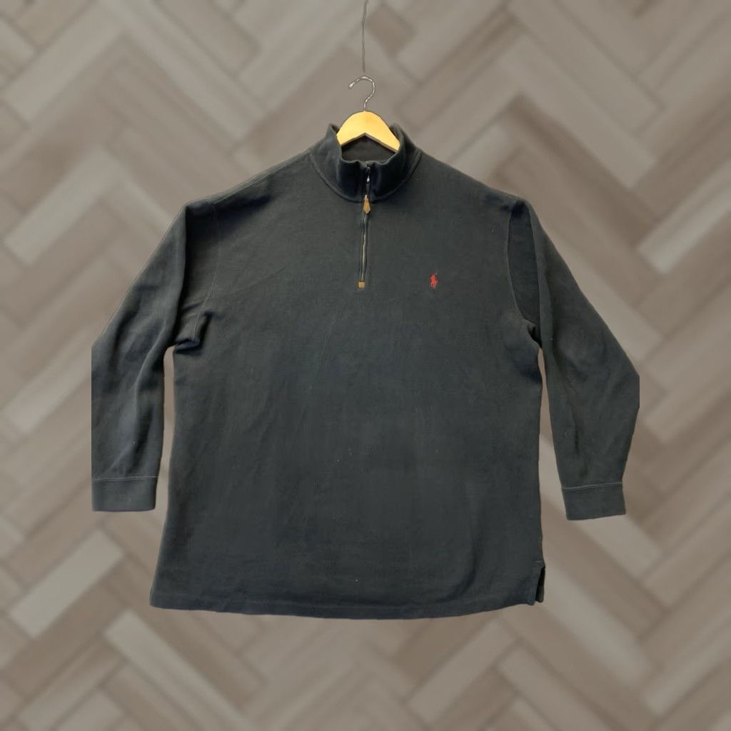 Polo Ralph Lauren Polo Ralph Lauren Sweater Men’s XXL Black Red Pony 1/4 Zip Mens Size US XXL / EU 58 / 5 - 1 Thumbnail
