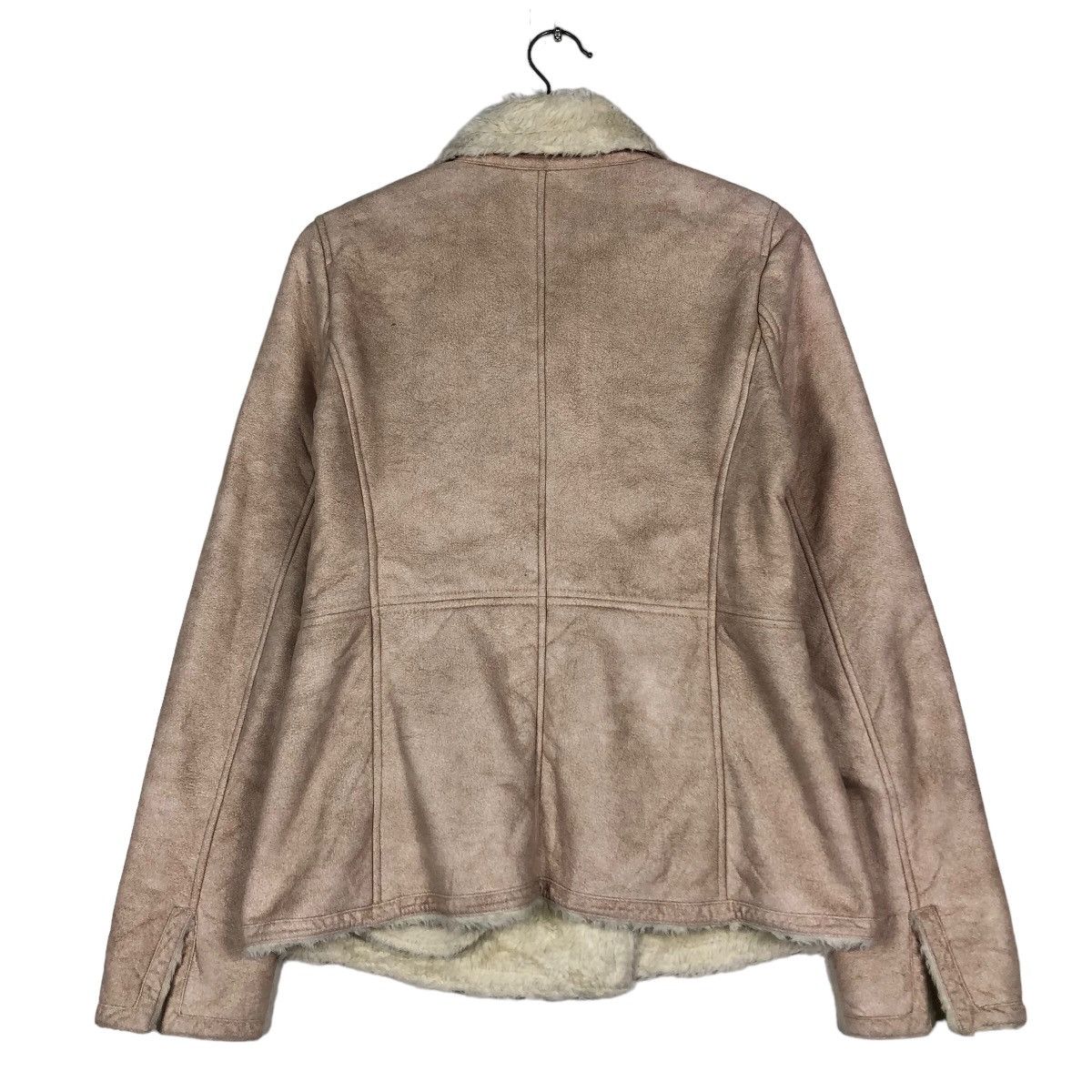 Calvin Klein 🔥Vintage Shearling Mink Fur Biker Jacket Calvin Klein Size US M / EU 48-50 / 2 - 8 Thumbnail
