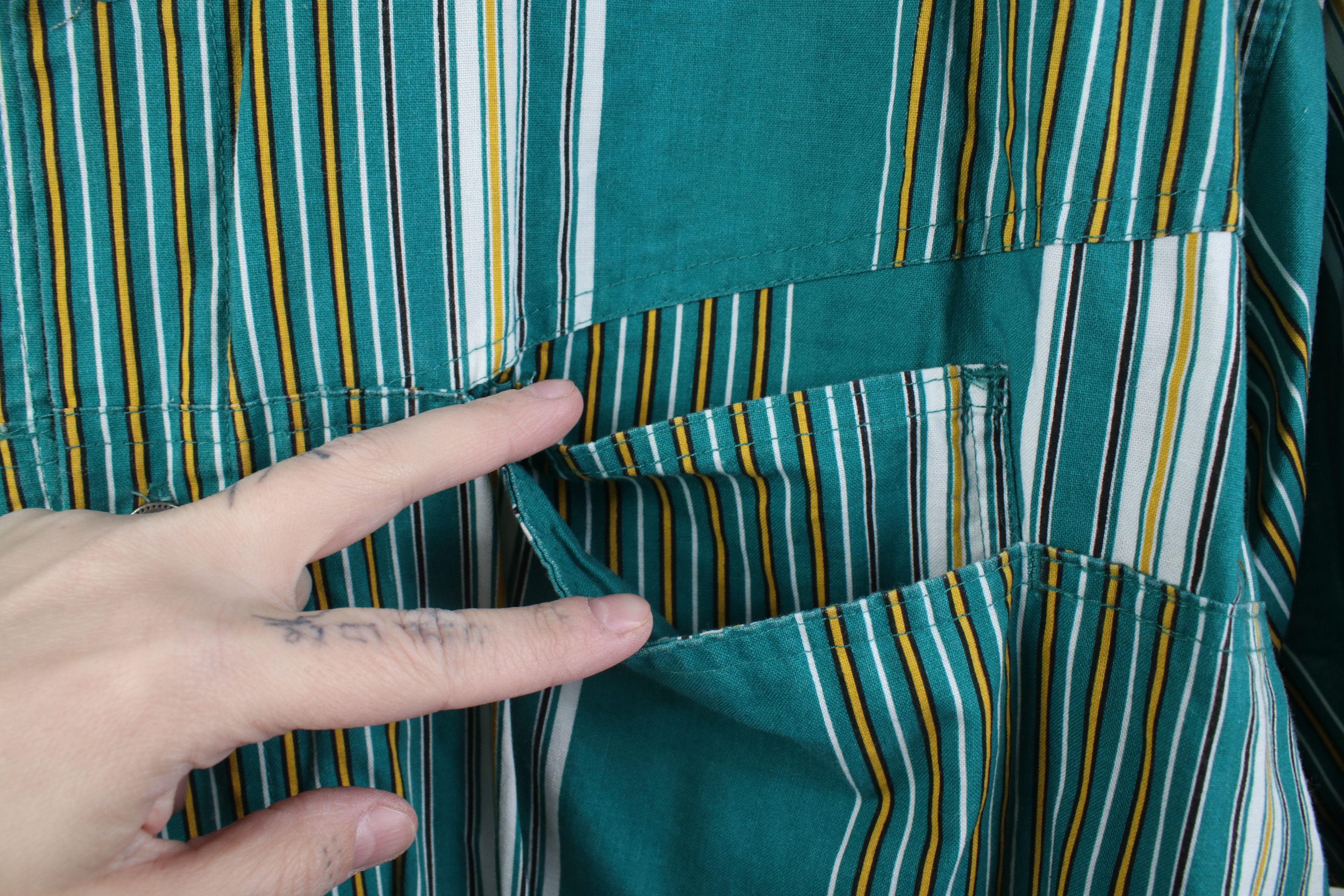 Vintage Vintage 90s Streetwear Striped Short Sleeve Button Shirt Size US XXL / EU 58 / 5 - 6 Thumbnail