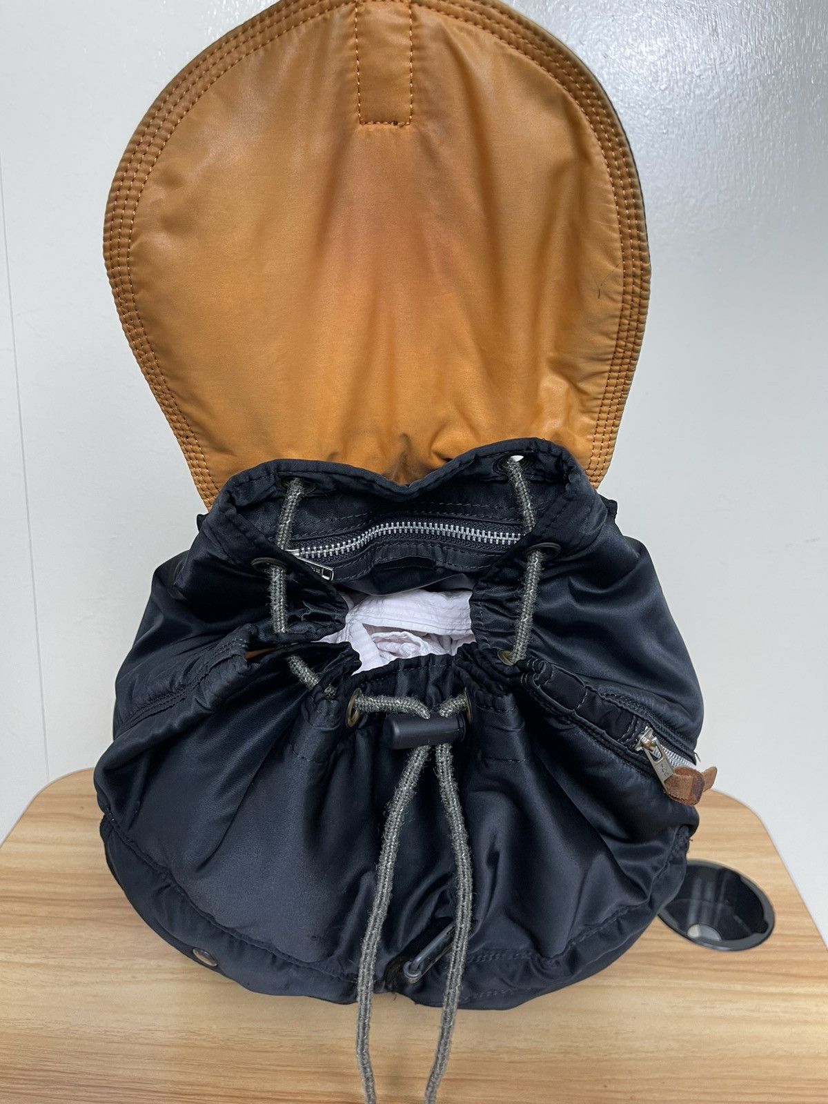 Porter Porter Tanker Rucksack Backpack Drawstring Nylon Black Size ONE SIZE - 15 Thumbnail