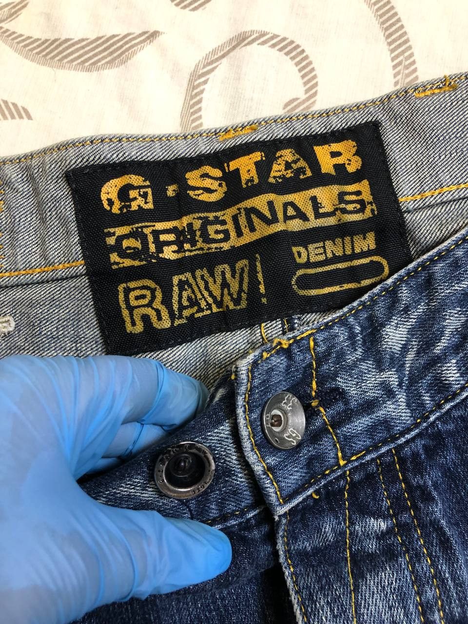 G-Star G-Star Raw Denim Jeans Straight Distressed Size US 34 / EU 50 - 2 Thumbnail