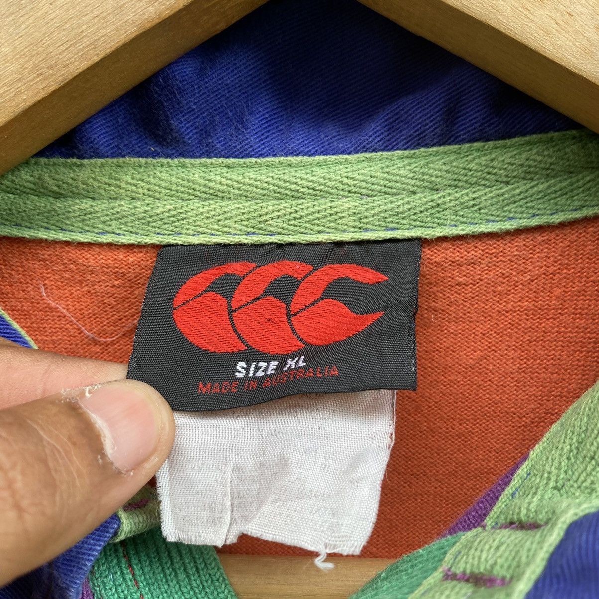 Canterbury of New Zealand Thrashed Faded Vintage 90s Canterbury Rugby ERD GRUNGE Size US XL / EU 56 / 4 - 7 Thumbnail
