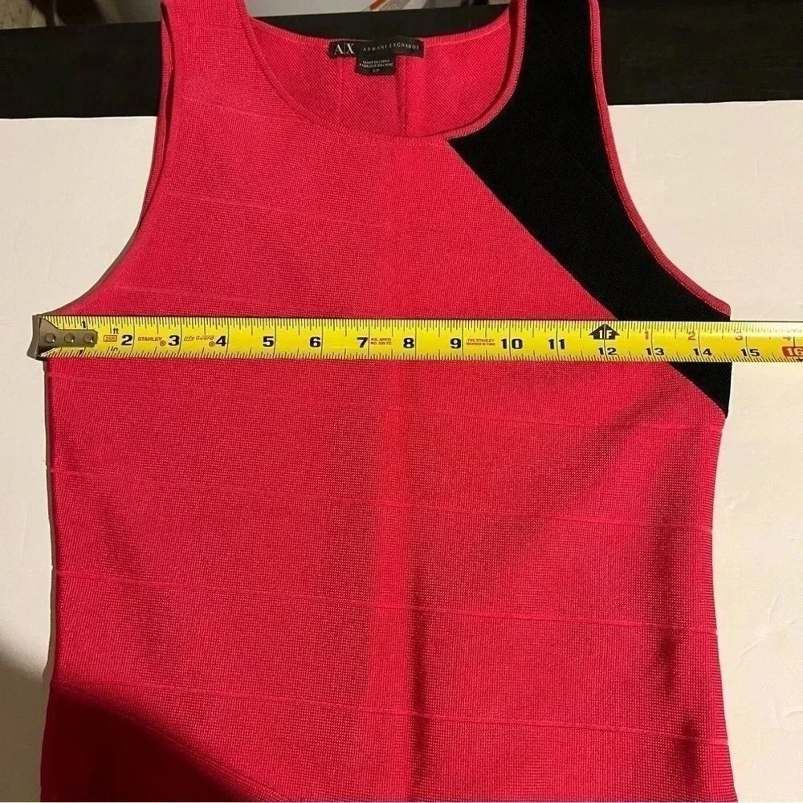 Armani Exchange Armani Exchange Fitted Hot Pink Dress Bodycon Knit Bandage Size S / US 4 / IT 40 - 6 Thumbnail