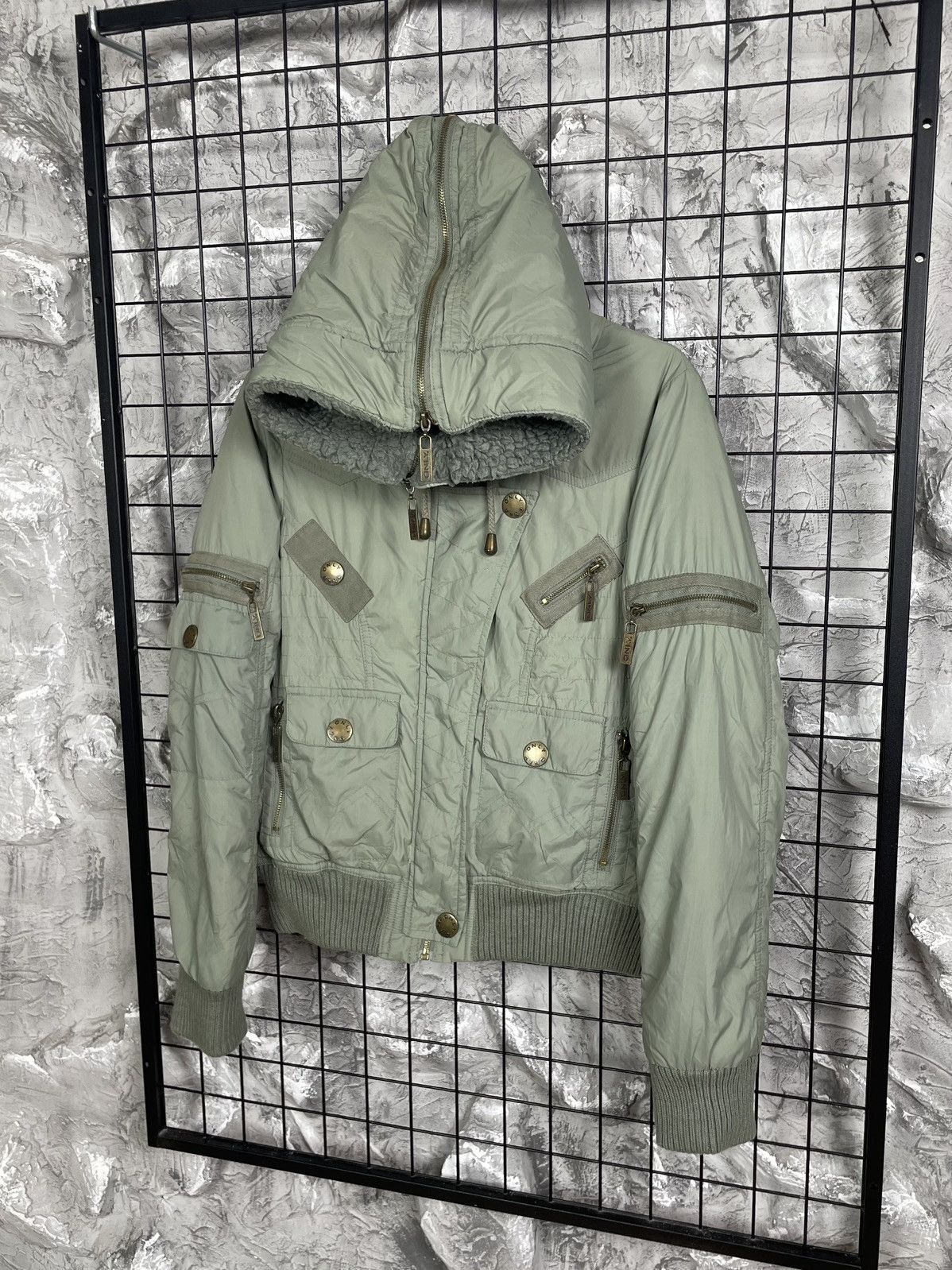 Issey Miyake 2000s Multipocket Y2K Huge Hood Bomber LGB GOA Japanese Vibe Size US M / EU 48-50 / 2 - 5 Thumbnail