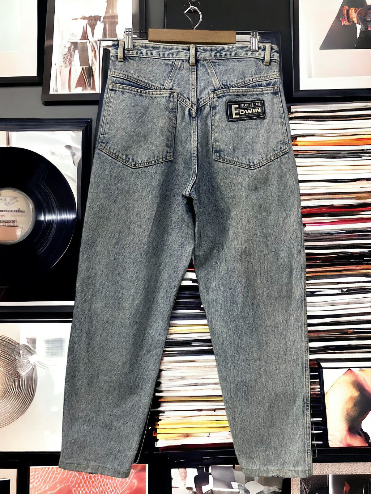Edwin × Japanese Brand × Vintage Vintage 90s Edwin Big Tab Baggy Stone Wash Jeans Size US 30 / EU 46 - 2 Thumbnail