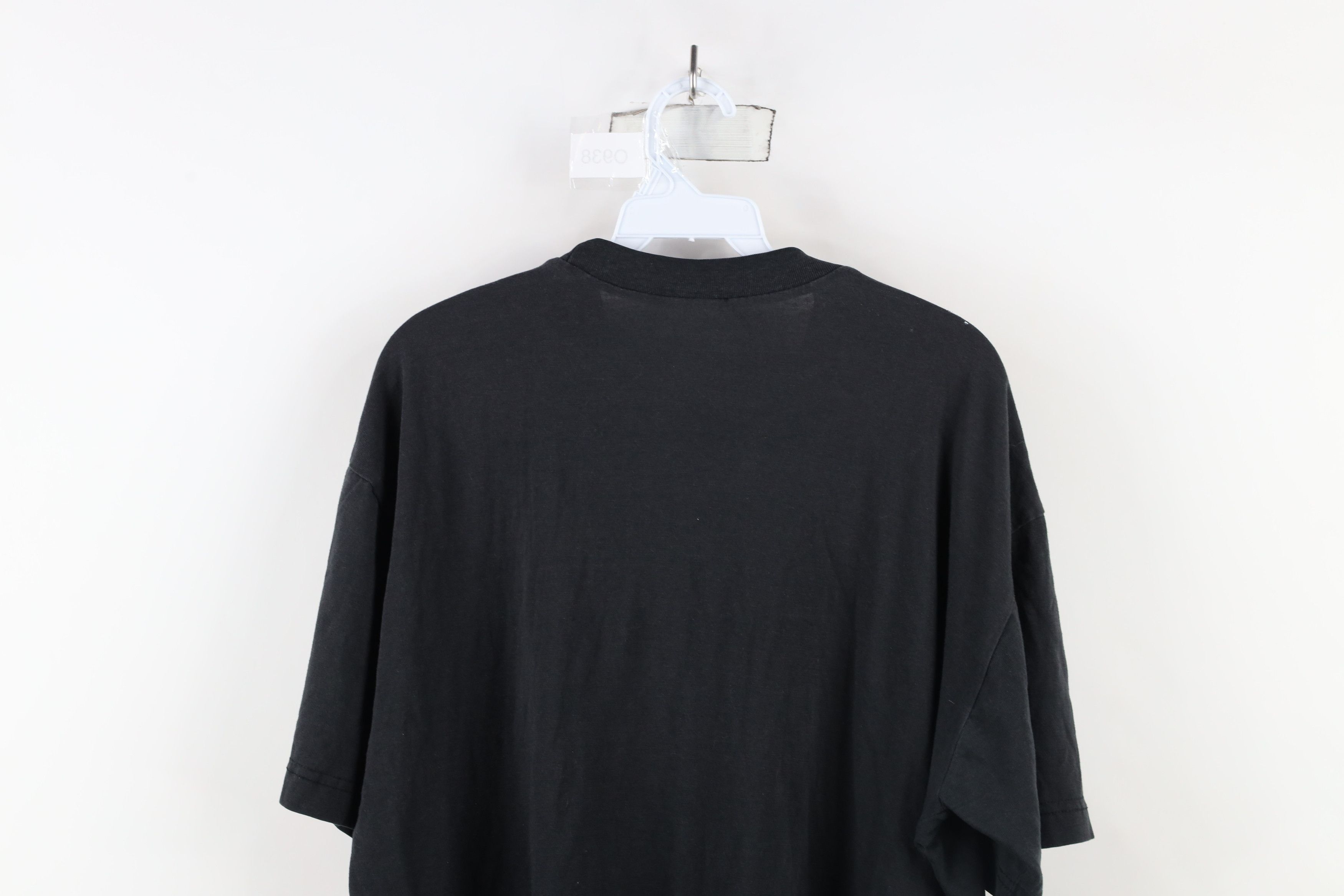 Vintage Vintage 90s Streetwear Blank Thin Short Sleeve T-Shirt Black Size US XL / EU 56 / 4 - 13 Thumbnail