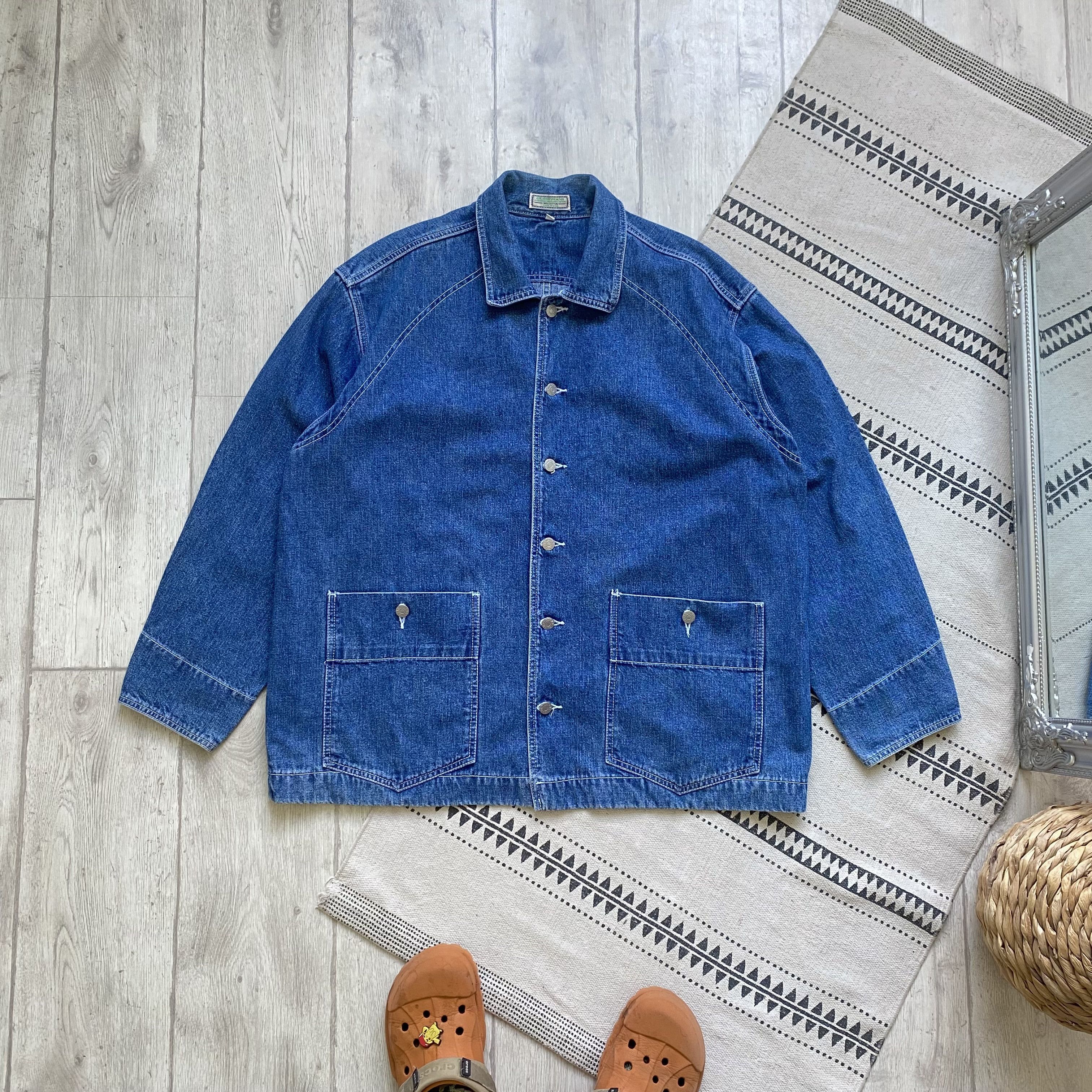 Guess Vintage 80-90s Guess Denim jacket Workers style. Made in USA Size US XL / EU 56 / 4 - 1 Thumbnail